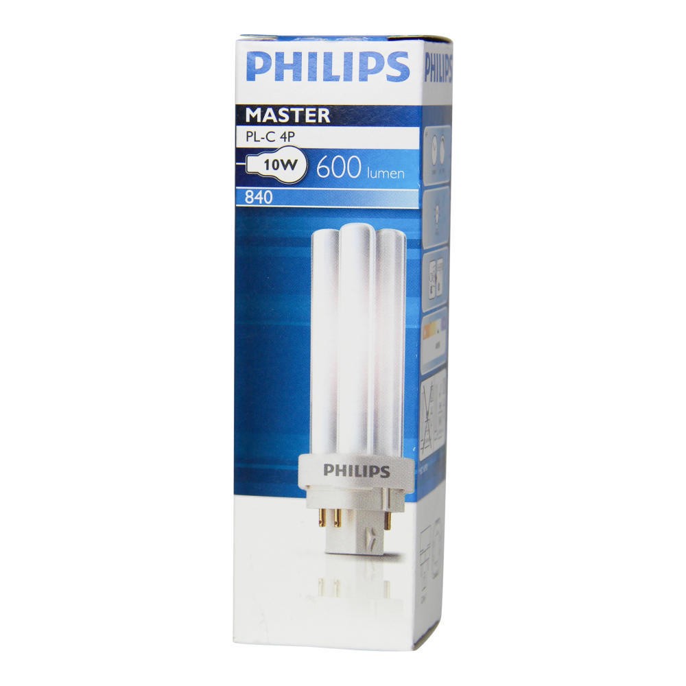 Philips MASTER PL-C 10W Kompaktlysstofrør 4-Pin, Kold Hvid