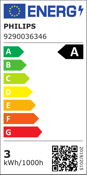 EU-energimærke: PHILIPS LED Classic 50W spot GU10 2700K ikke dæmpbar, A-klasse, 50.000 timer, 1 pak (klasse A)