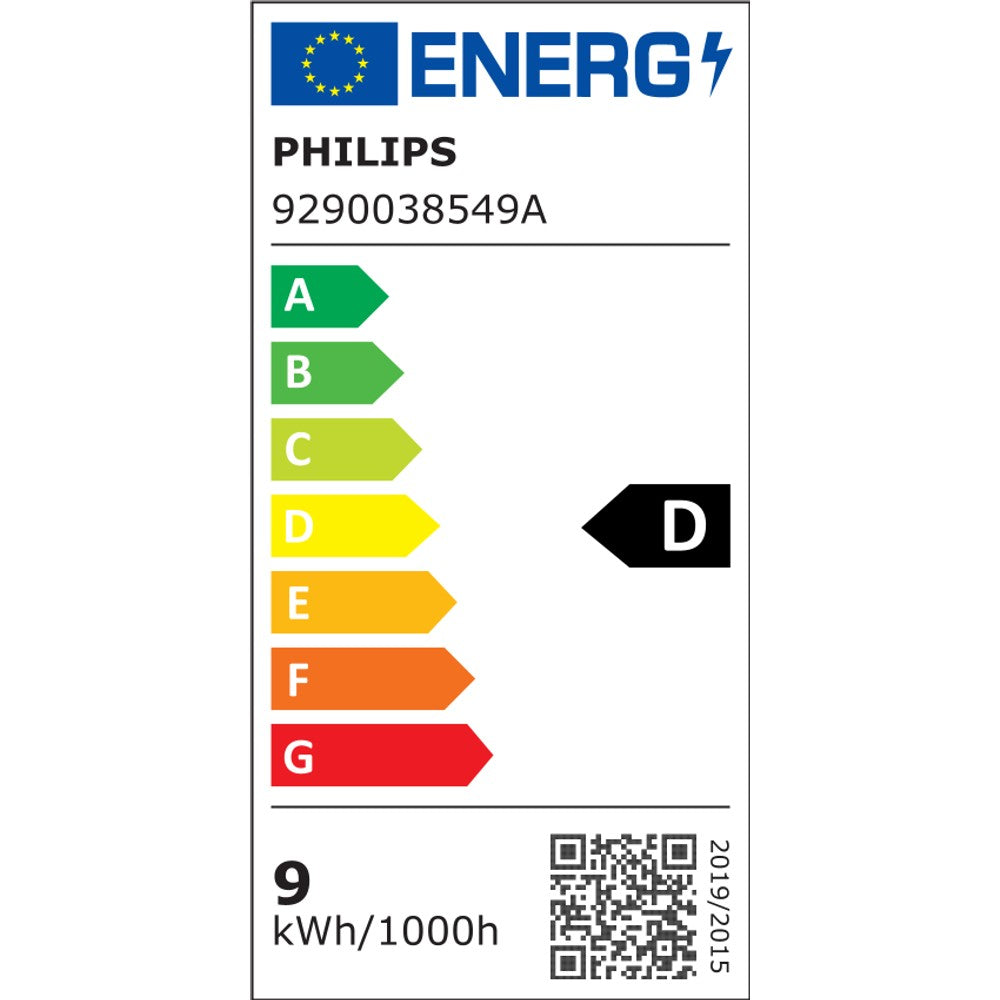 EU-energimærke: EU-energimærke, Philips Hue White Ambiance E27 dobbeltpakke Bluetooth 1100lumen (klasse D)