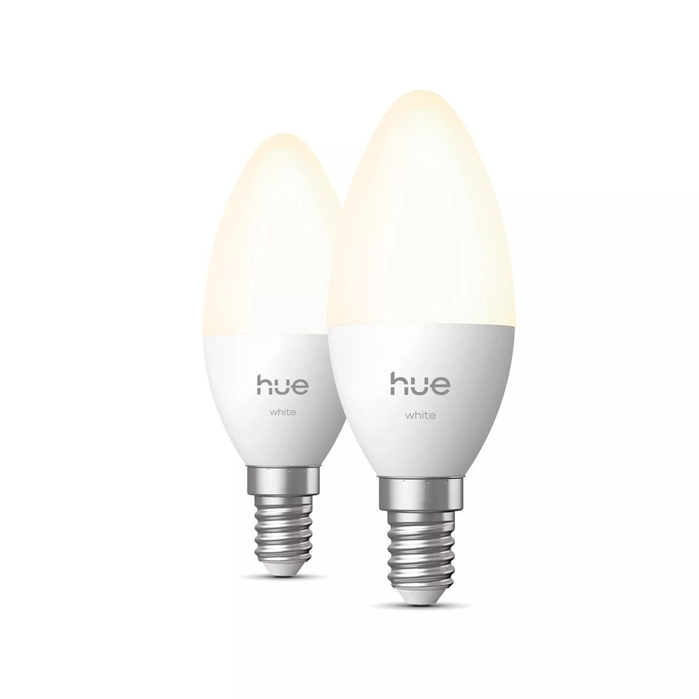 Philips Hue 929004295902 White B39 Kerte Smart LED-pære E14 2-pak