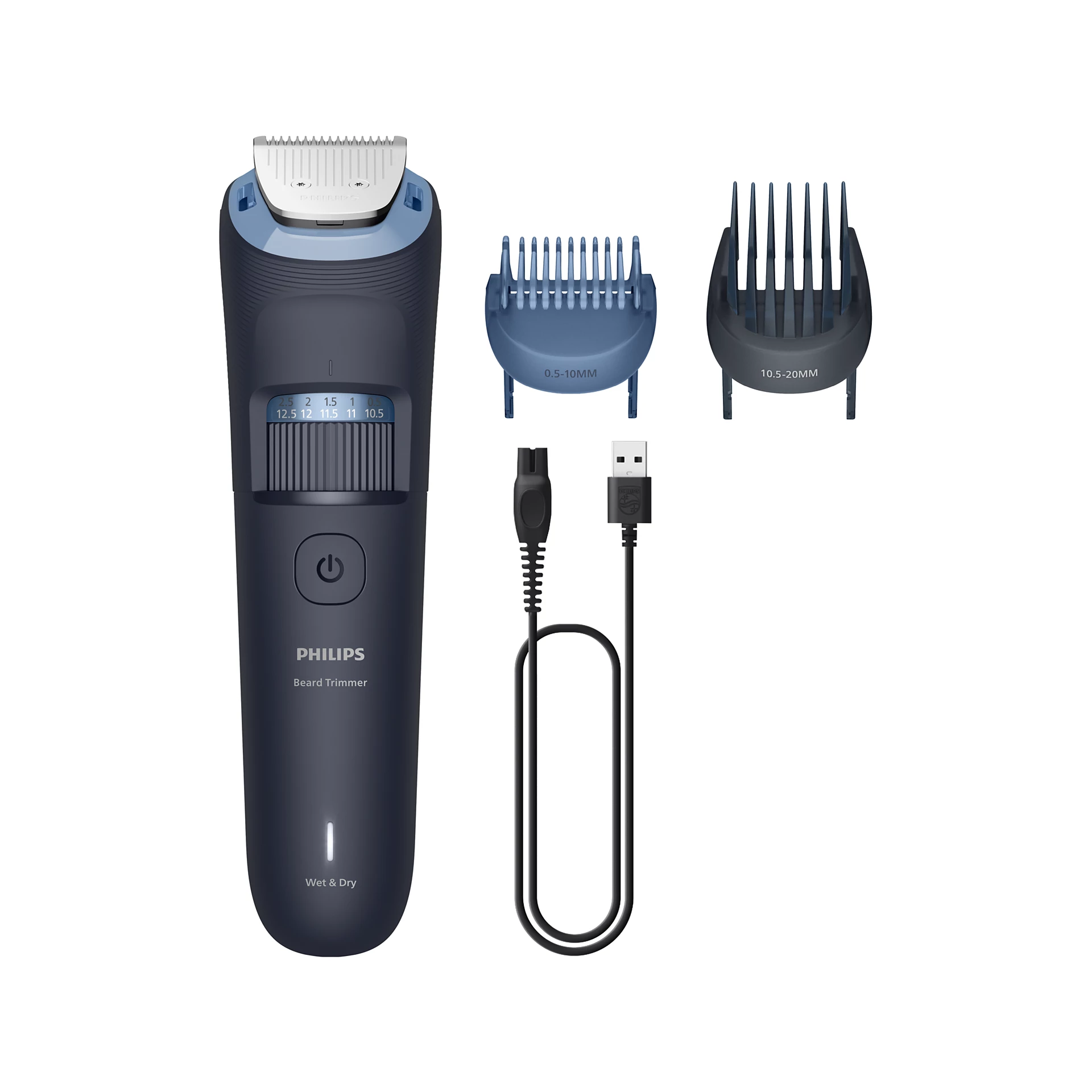 Philips Beard Trimmer 3000 Series Skægtrimning med metalskær - BT3665/15 - Butik24