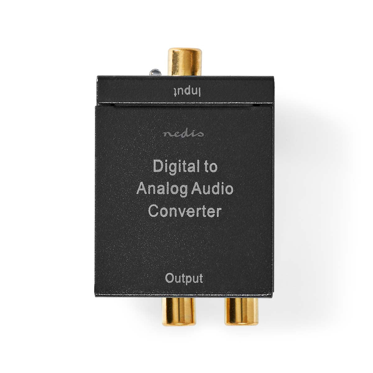 Nedis - Digital Audio Converter | 1-vejs | Indgang til lyd- / video- / dataforbindelser: 1x Digital RCA / 1x TosLink | Audio / video / dataforbindelser output: 1x (2x RCA) / 1x 3.5 mm | Automatisk | Sort - ACON2510BK