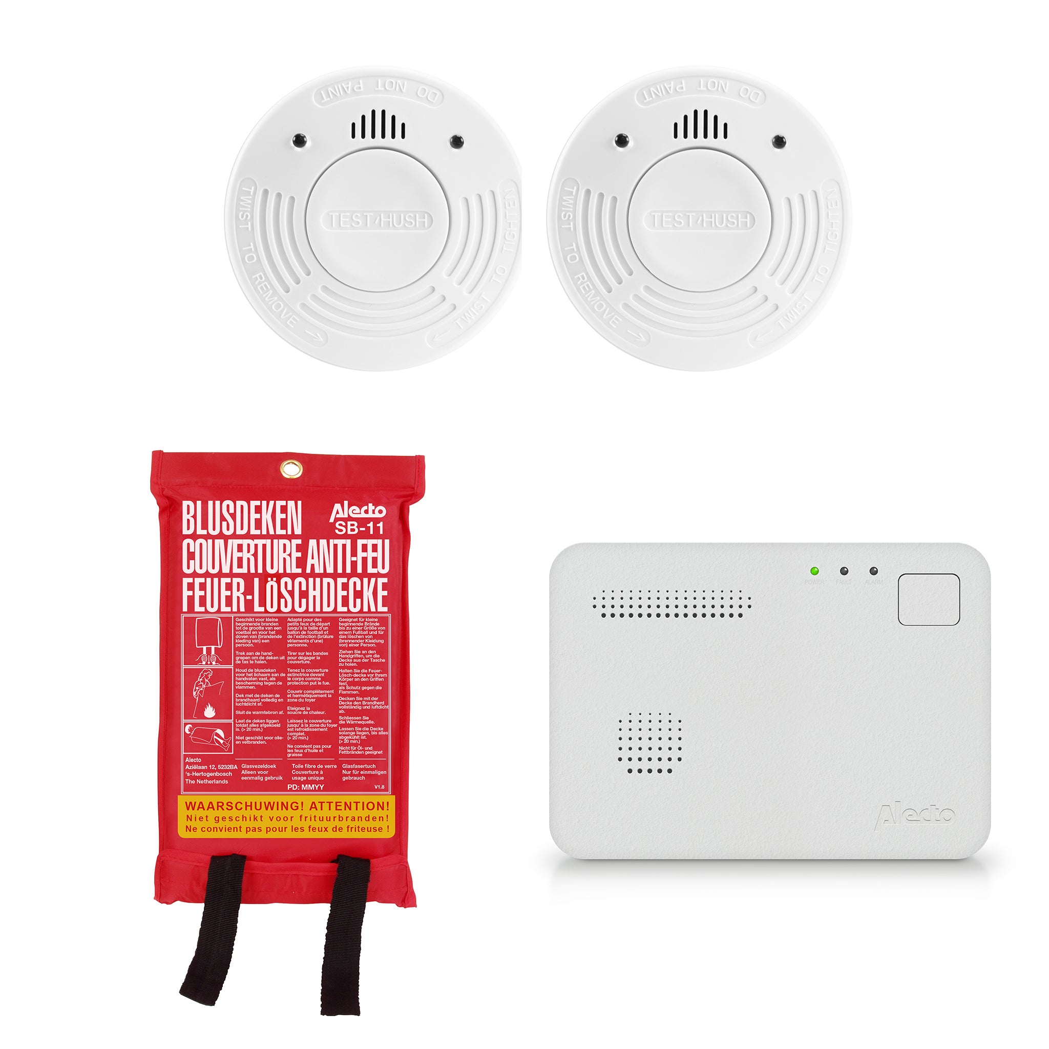 Alecto - Fire preventionbox (2x SA-110, 1x COA1910, 1x SB-11) - BPB16