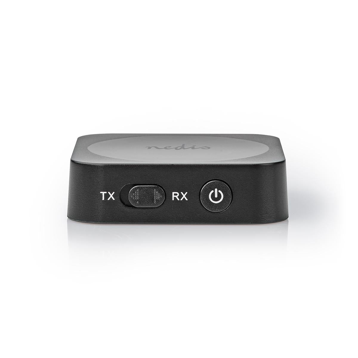 Nedis - Bluetooth® Transmitter | Tilslutninger indgang: 1x AUX | Tilslutninger udgang: 1x AUX | SBC | Op til 1 enhed | Maksimal batteritid: 6 timer | Sort - BTTC100BK