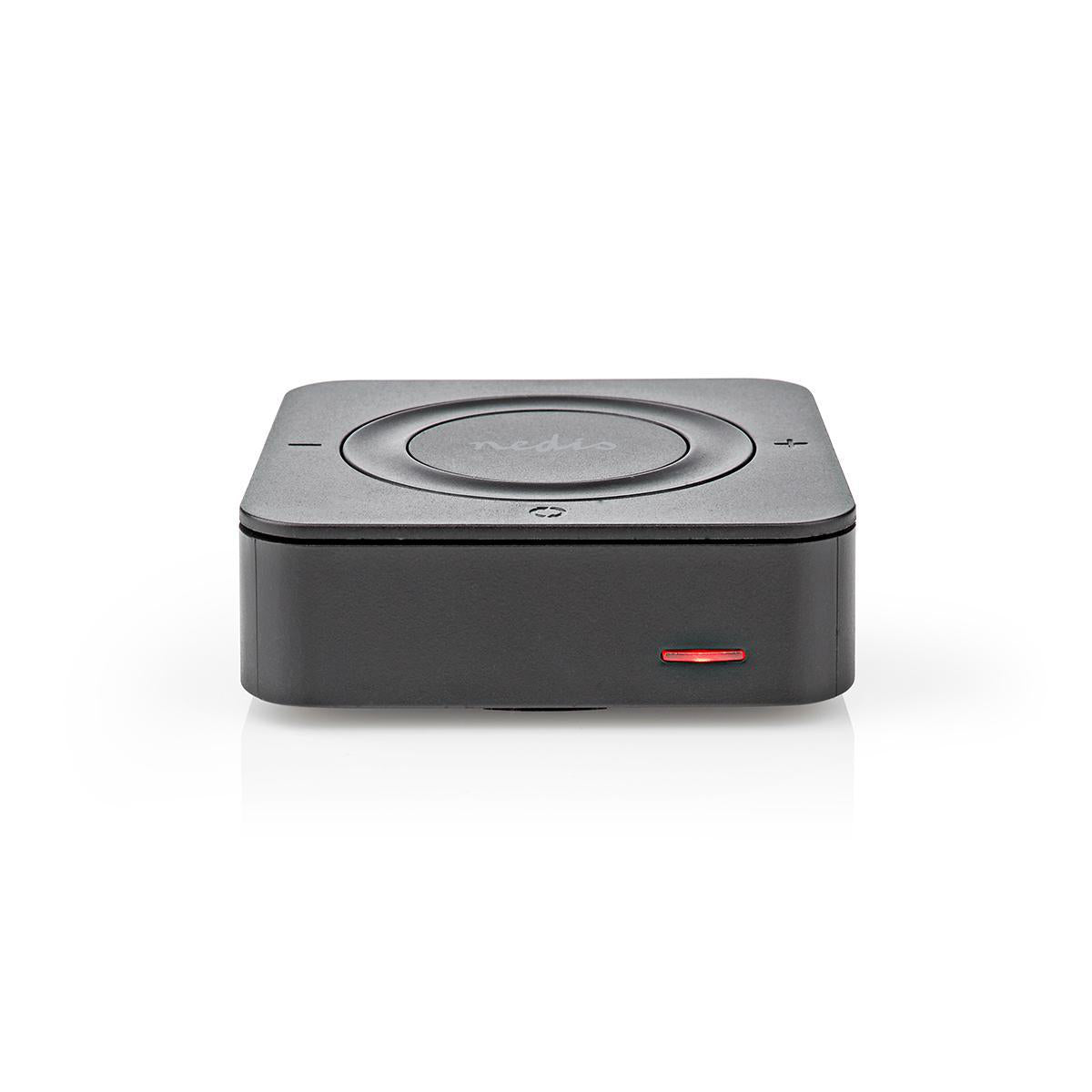 Nedis - Bluetooth® Transmitter | Tilslutninger indgang: 1x AUX / 1x SPDIF | Tilslutninger udgang: 1x AUX / 1x SPDIF | AptX ™ Low latency / AptX™ / SBC | Op til 2 enheder | Maksimal batteritid: 22 timer | Sort - BTTC200BK