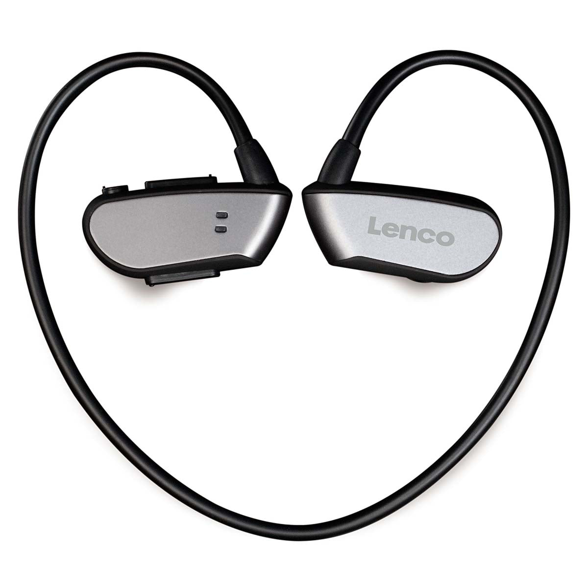 Lenco - Bluetooth® vandtætte sportshovedtelefoner med 8 GB MP3-afspiller Sort - BTX-860BK