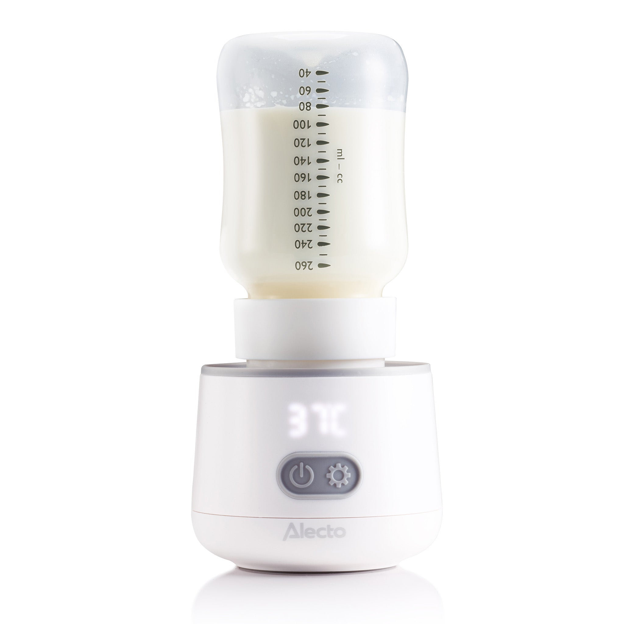 Alecto - Bærbar sutteflaskevarmer til rejser og brug på farten Kompatibel med de fleste sutteflasker Hvid - BW1000 - Butik24