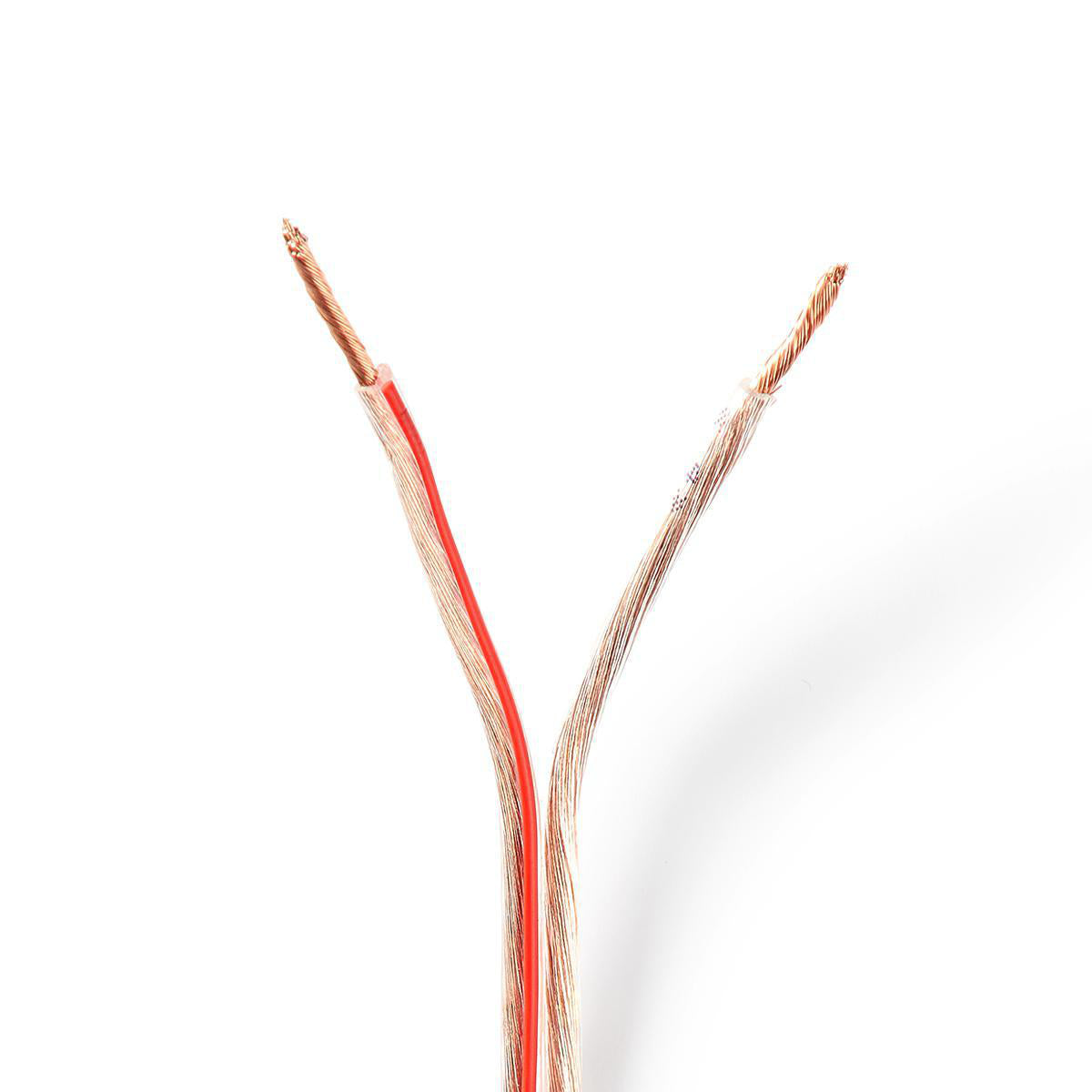Nedis - Højtaler Kabel | 2 x 1.50 mm² | CCA | 15.0 m | Runde | PVC | Gennemsigtig | Folie - CAGW1500TR150