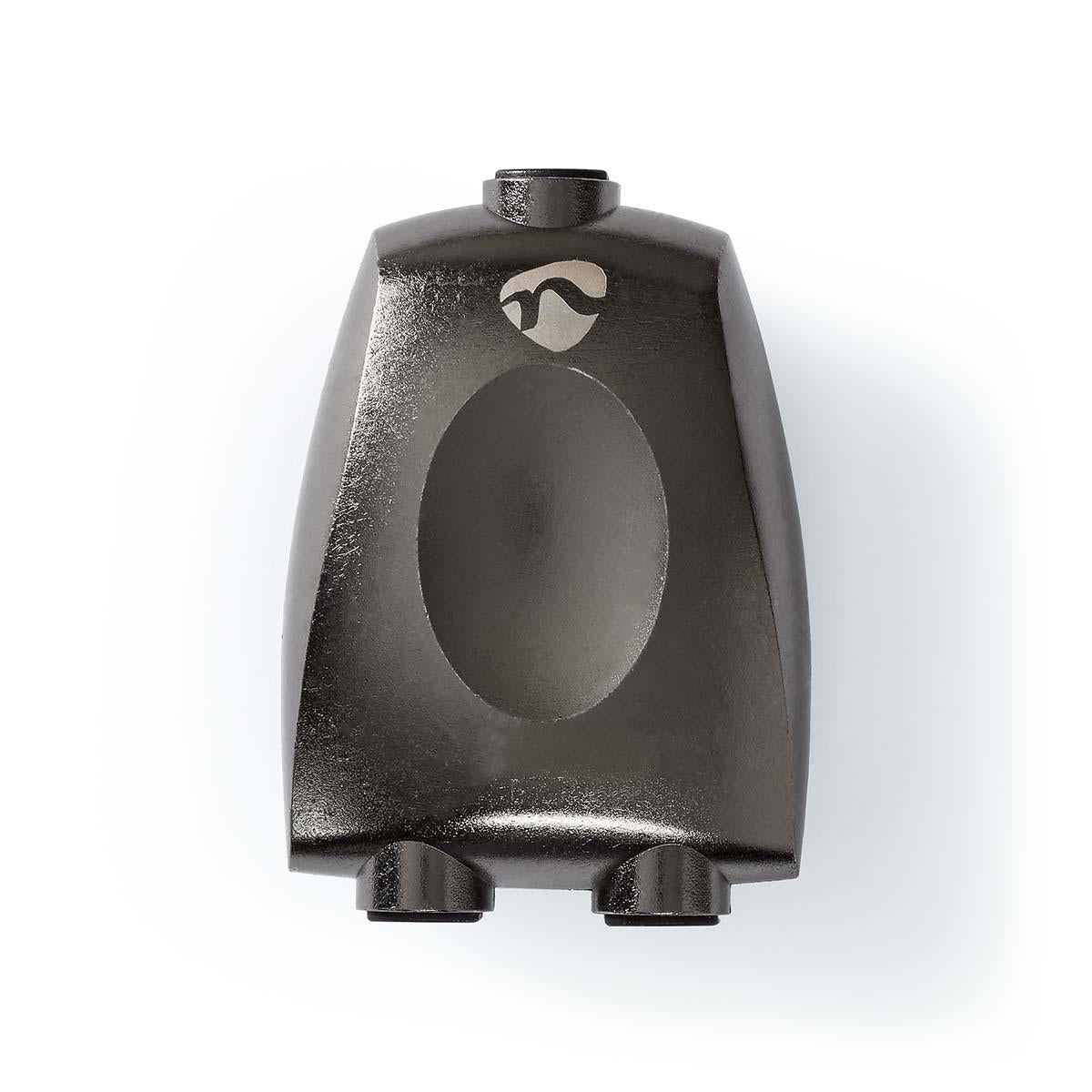 Nedis - TosLink Adapter | Toslink Hun | 2x Toslink Hun | Splitter | Aluminium | Gun Metal Grå | 1 stk. | Box - CATB25940GY