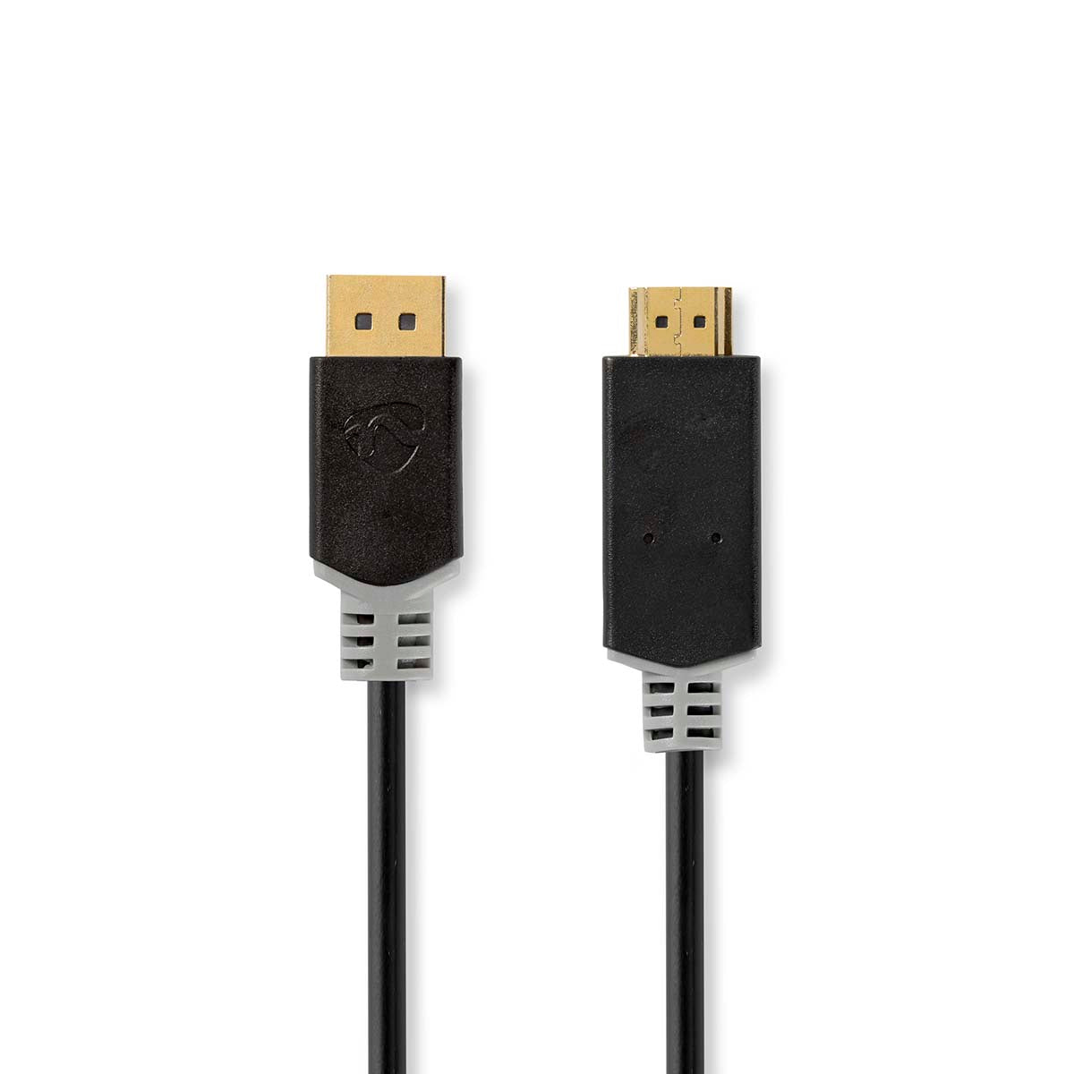 Nedis - Displayport kabel | DisplayPort Han | HDMI™ Stik | 4K@30Hz | Guldplateret | 3.00 m | Runde | PVC | Antracit | Box - CCBW37100AT30