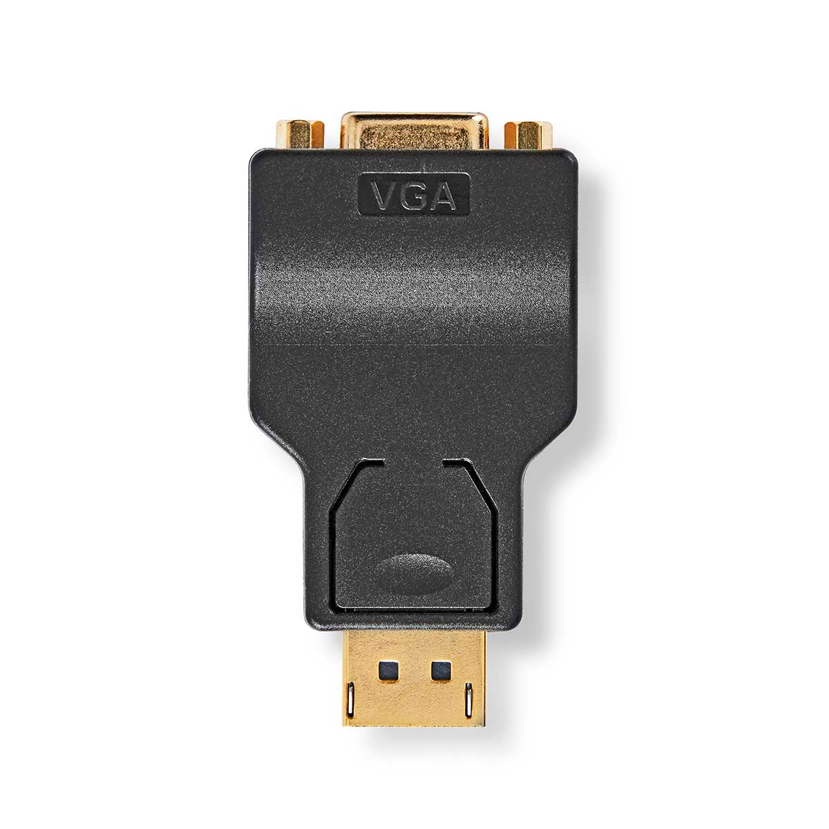 Nedis - DisplayPort adapter | DisplayPort Han | VGA Hun | 1080p | Guldplateret | Lige | Runde | ABS | Antracit | Box - CCBW37935AT