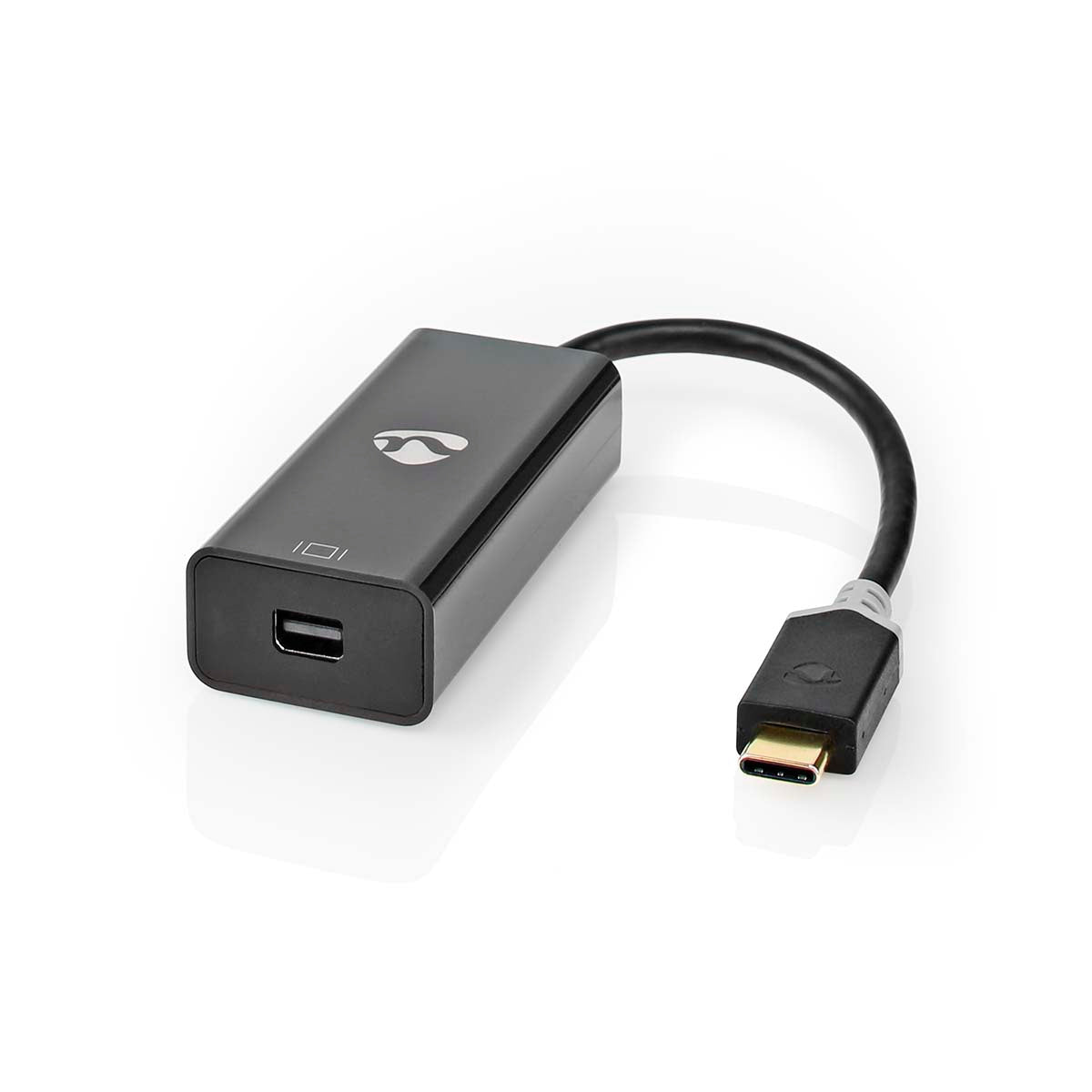 Nedis - USB-C™ Adapter | USB 3.2 Gen 1 | USB-C™ Han | Mini DisplayPort Hunstik | 0.20 m | Runde | Guldplateret | PVC | Antracit | Window Box - CCBW64452AT02