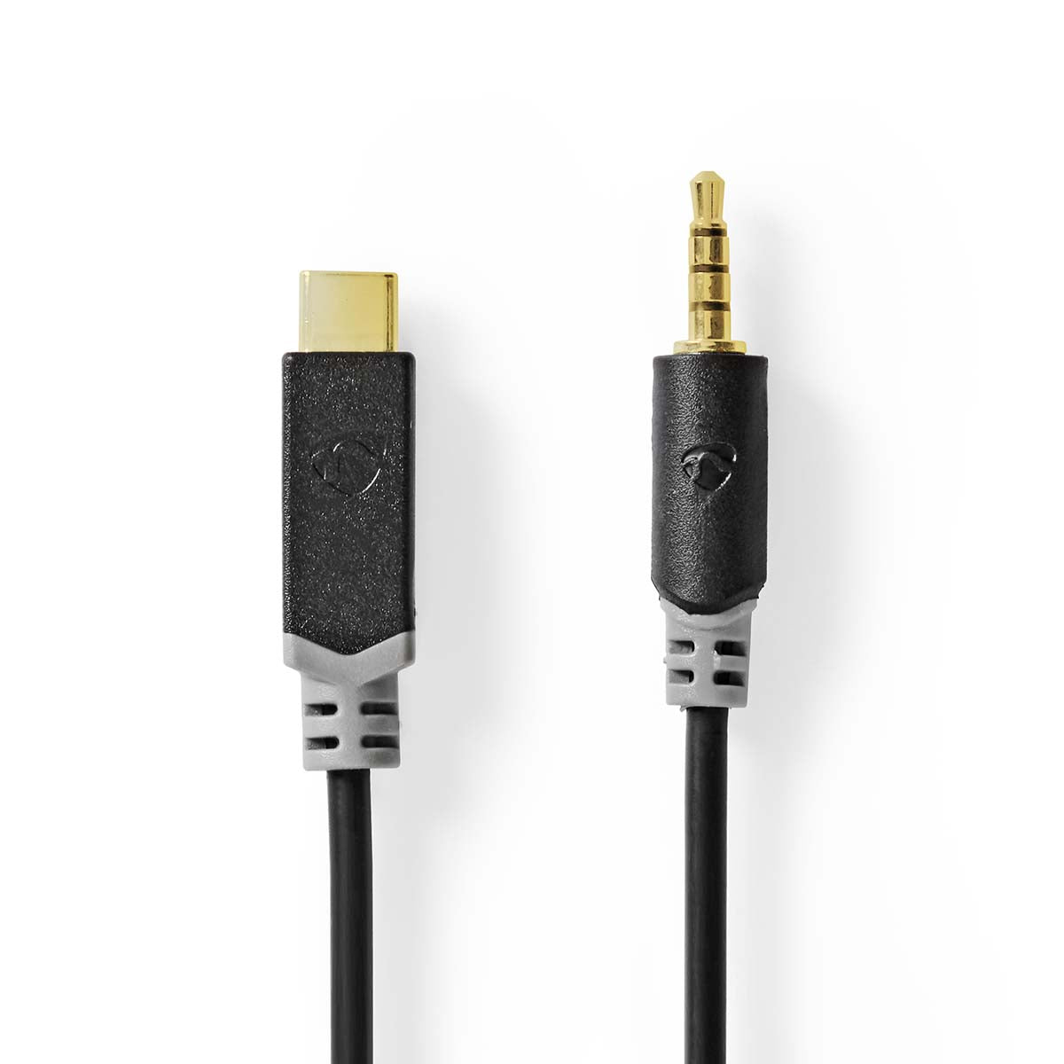 Nedis - USB-C™ Adapter | USB 2.0 | USB-C™ Han | 3.5 mm Hanstik | 1.00 m | Runde | Guldplateret | PVC | Sort | Box - CCBW65950AT10