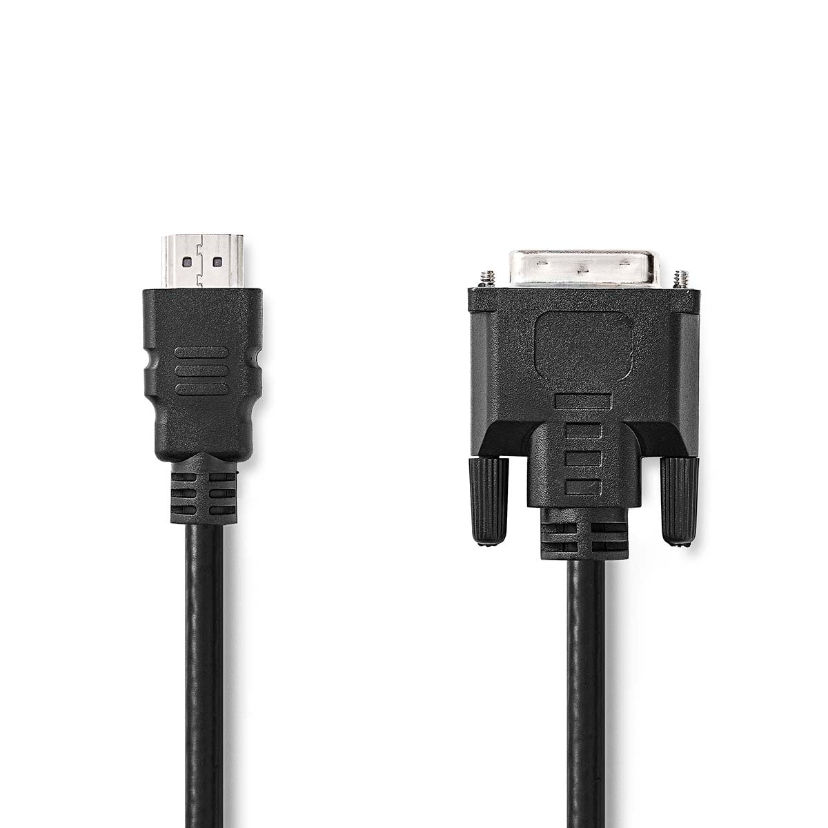 Nedis - HDMI™ kabel | HDMI™ Stik | DVI-D 24 + 1-pin han | 1080p | Nikkelplateret | 2.00 m | Lige | PVC | Sort | Box - CCGB34800BK20