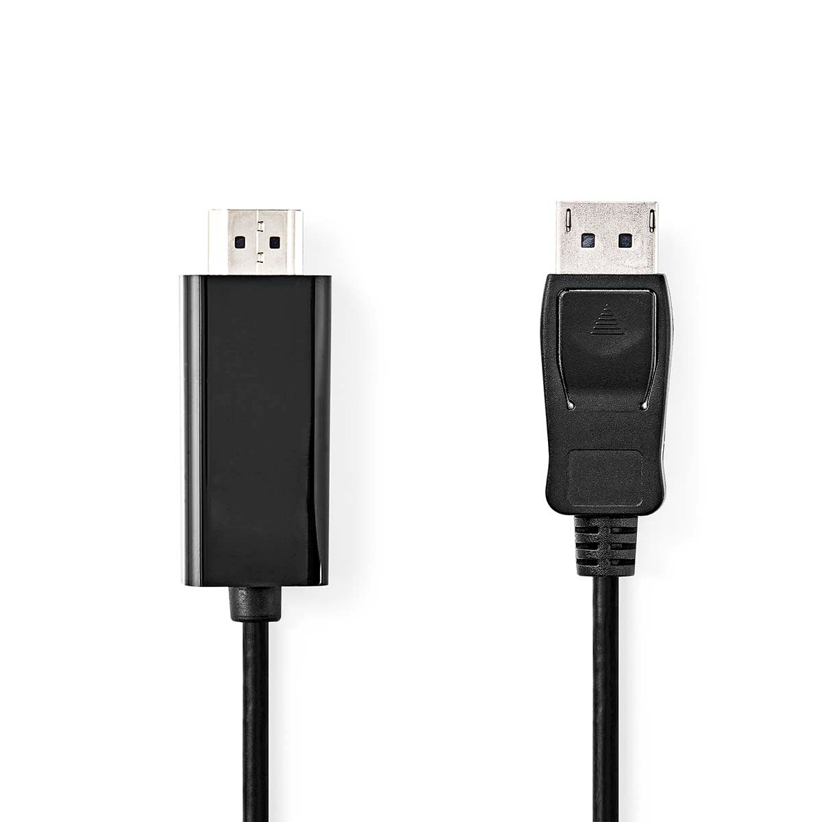 Nedis - Displayport kabel | DisplayPort Han | HDMI™ Stik | 4K@30Hz | Nikkelplateret | 1.00 m | Runde | PVC | Antracit | Box - CCGB37100BK10
