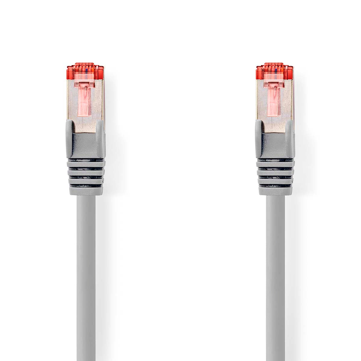 Nedis - Kat 6 kabel | RJ45 Han | RJ45 Han | S/FTP | 10.0 m | Indendørs | Runde | LSZH | Grå | Box - CCGB85221GY100
