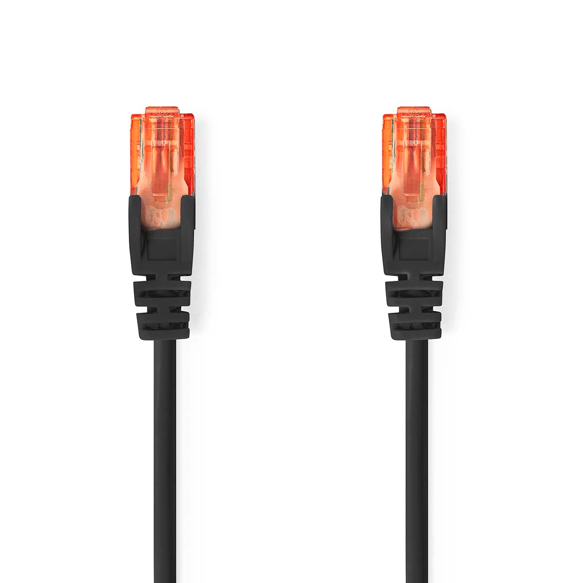 Nedis - Kat 6 kabel | RJ45 Han | RJ45 Han | U/UTP | 30.0 m | Runde | PVC | Sort | Label - CCGL85200BK300