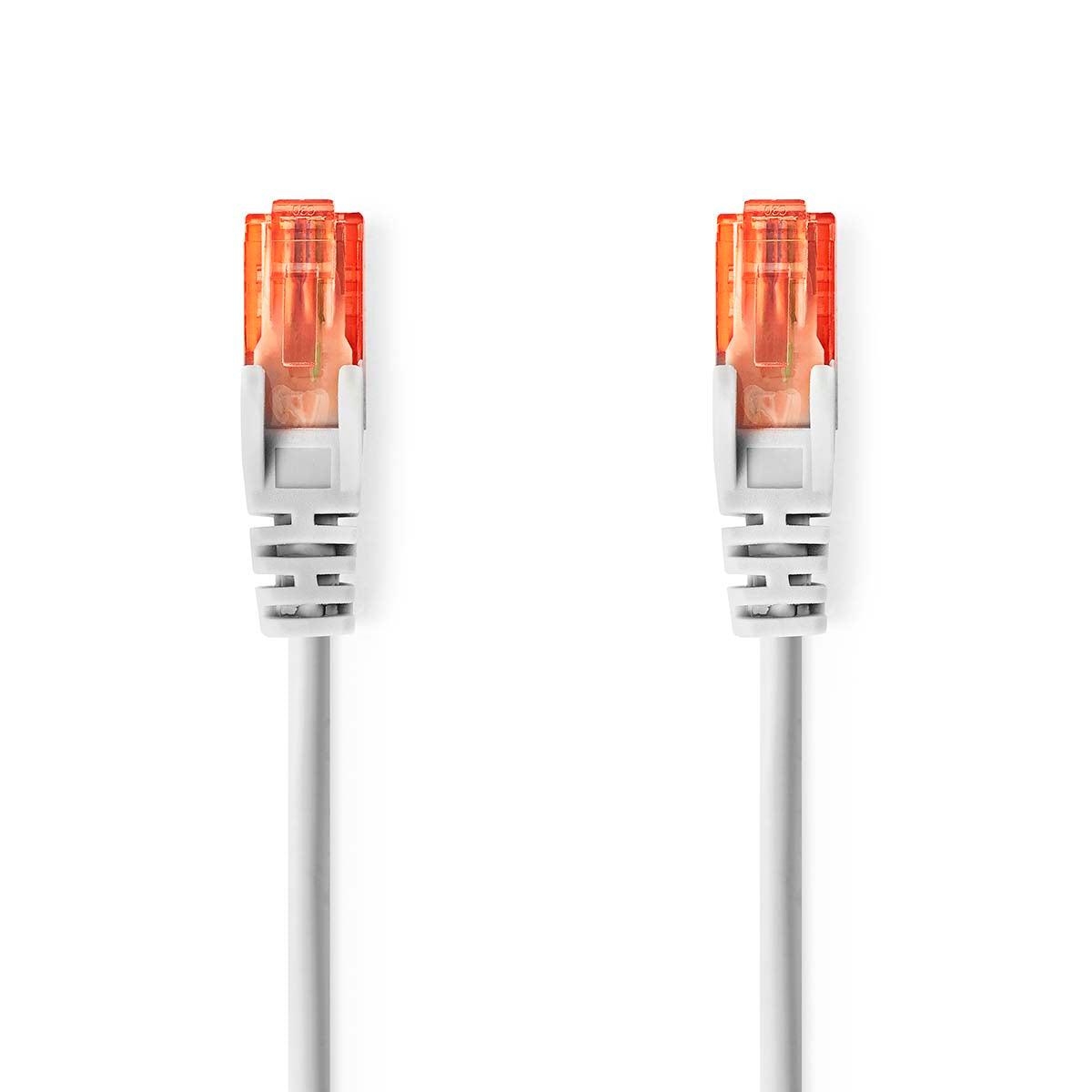 Nedis - Kat 6 kabel | RJ45 Han | RJ45 Han | U/UTP | 10.0 m | Runde | PVC | Grå | Label - CCGL85200GY100