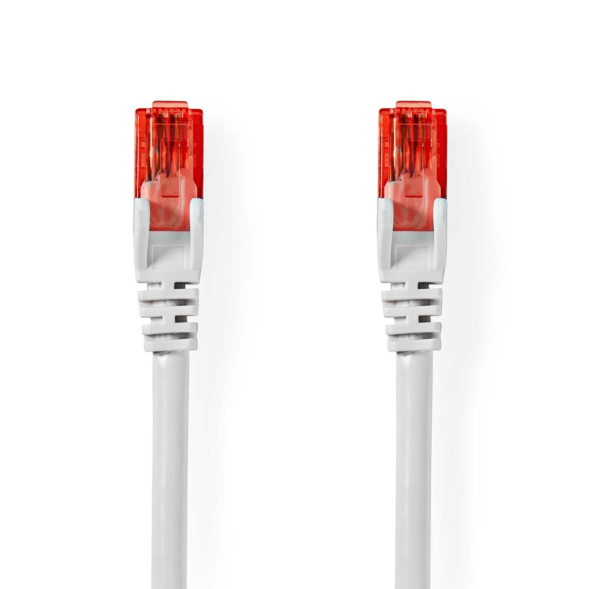 Nedis - Kat 6 kabel | RJ45 Han | RJ45 Han | U/UTP | 20.0 m | Runde | PVC | Hvid | Label - CCGL85200WT200