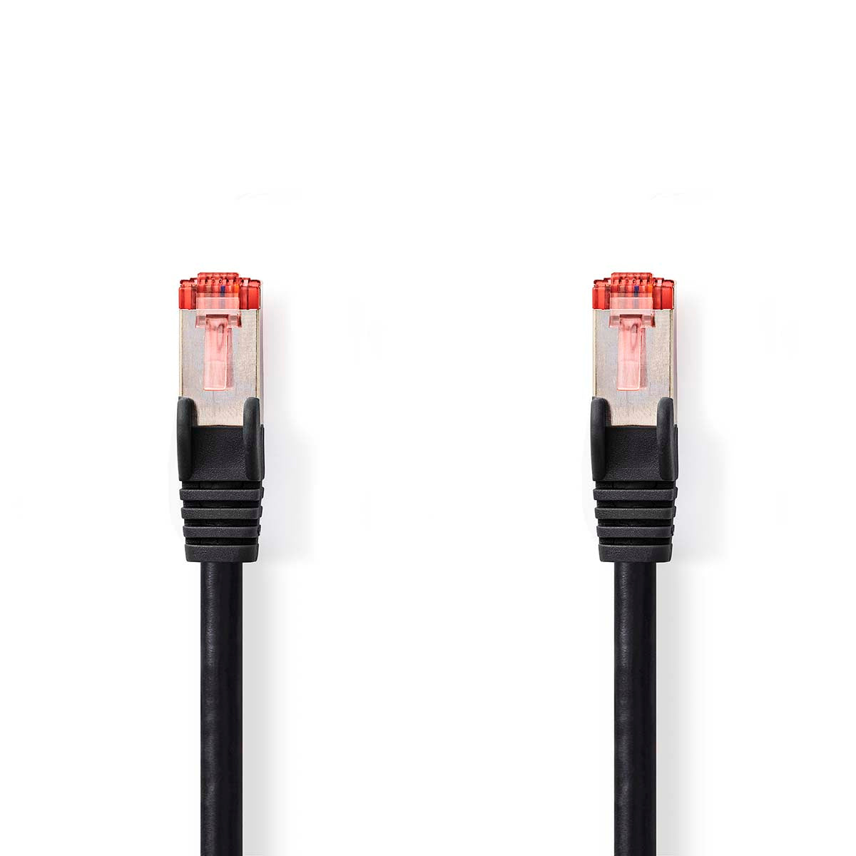 Nedis - Kat 6 kabel | RJ45 Han | RJ45 Han | S/FTP | 20.0 m | Runde | LSZH | Sort | Label - CCGL85221BK200