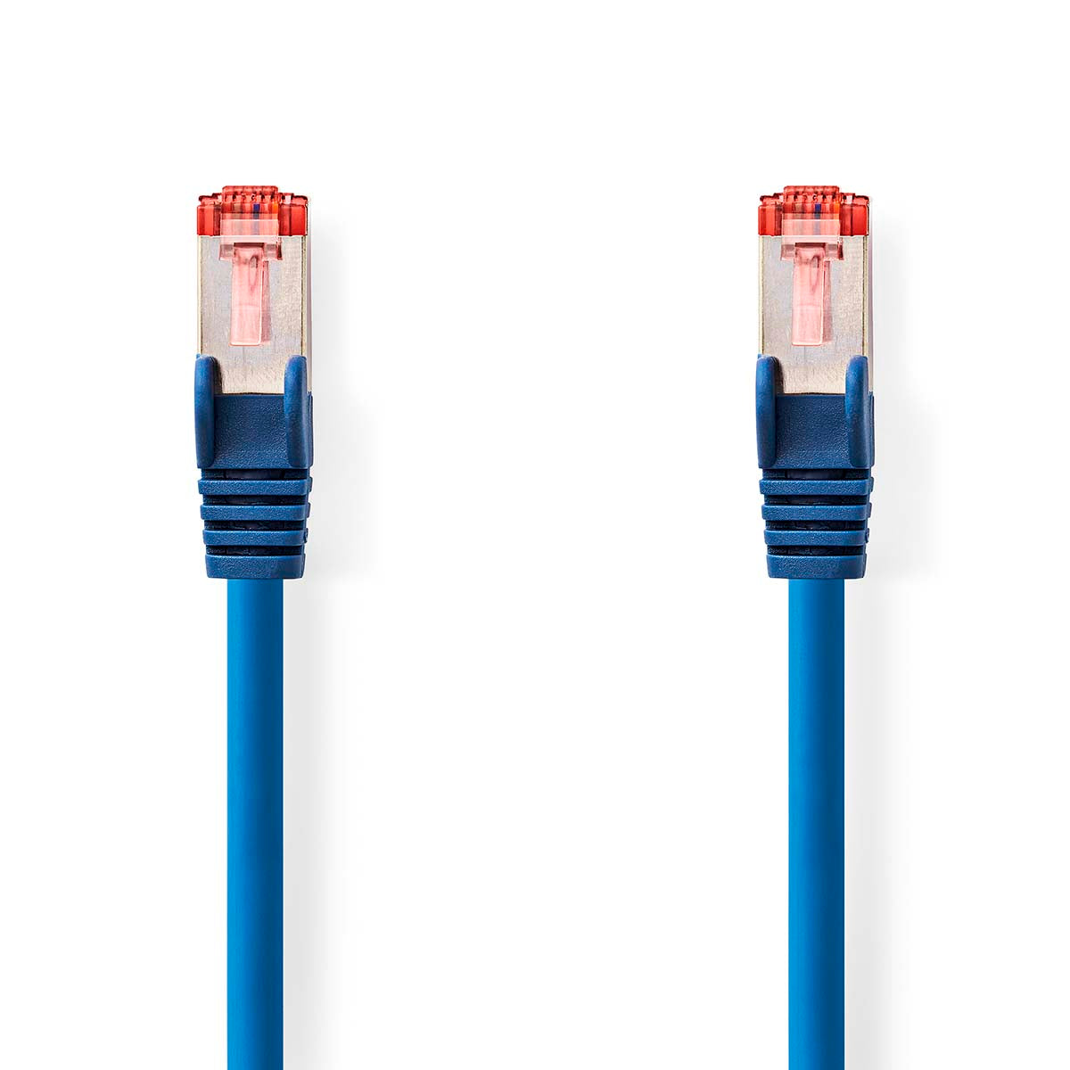 Nedis - Kat 6 kabel | RJ45 Han | RJ45 Han | S/FTP | 10.0 m | Runde | LSZH | Blå | Label - CCGL85221BU100