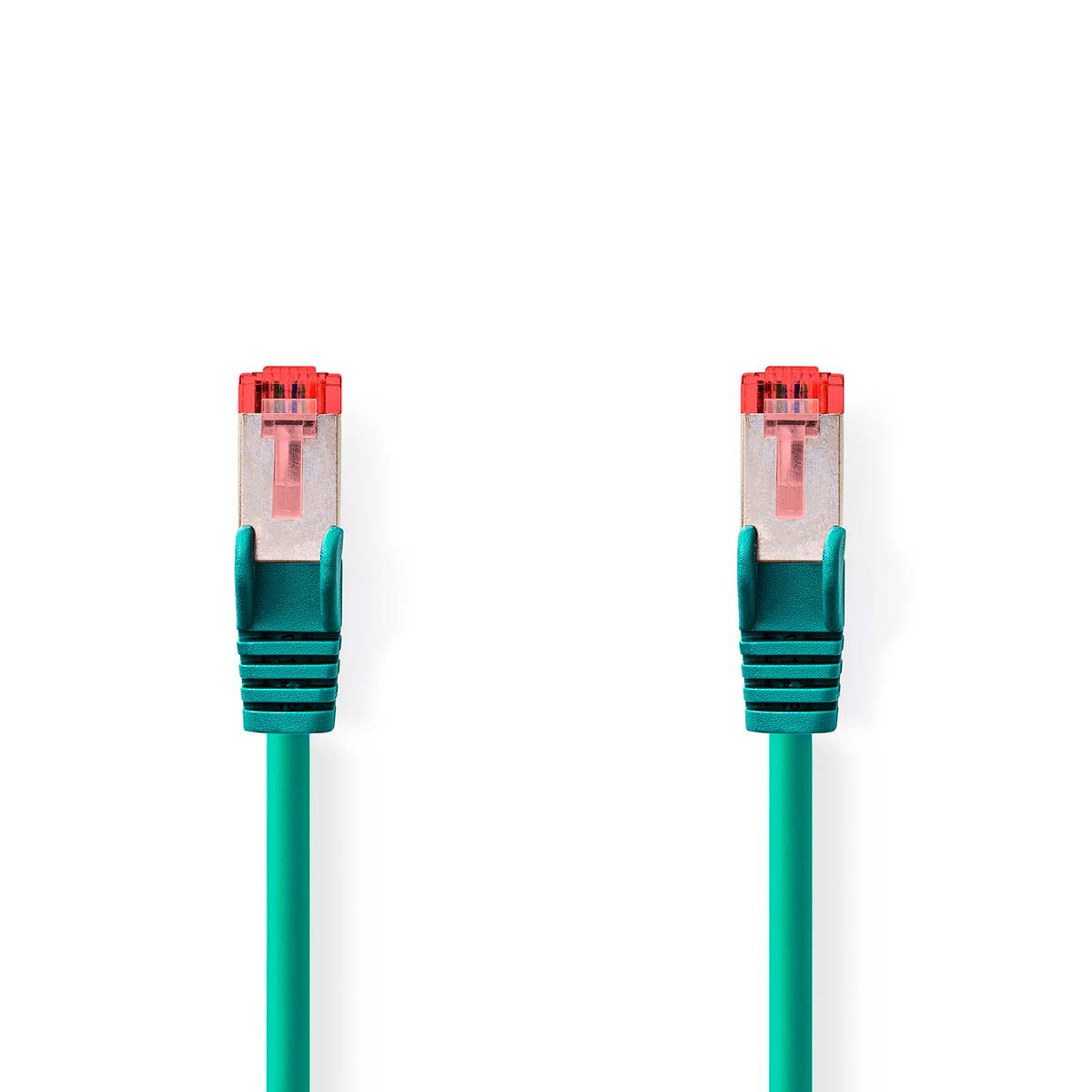 Nedis - Kat 6 kabel | RJ45 Han | RJ45 Han | S/FTP | 10.0 m | Runde | LSZH | Grøn | Label - CCGL85221GN100