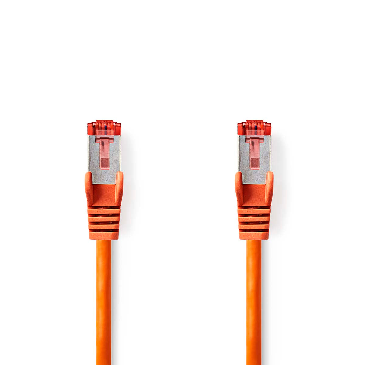 Nedis - Kat 6 kabel | RJ45 Han | RJ45 Han | S/FTP | 10.0 m | Runde | LSZH | Orange | Label - CCGL85221OG100