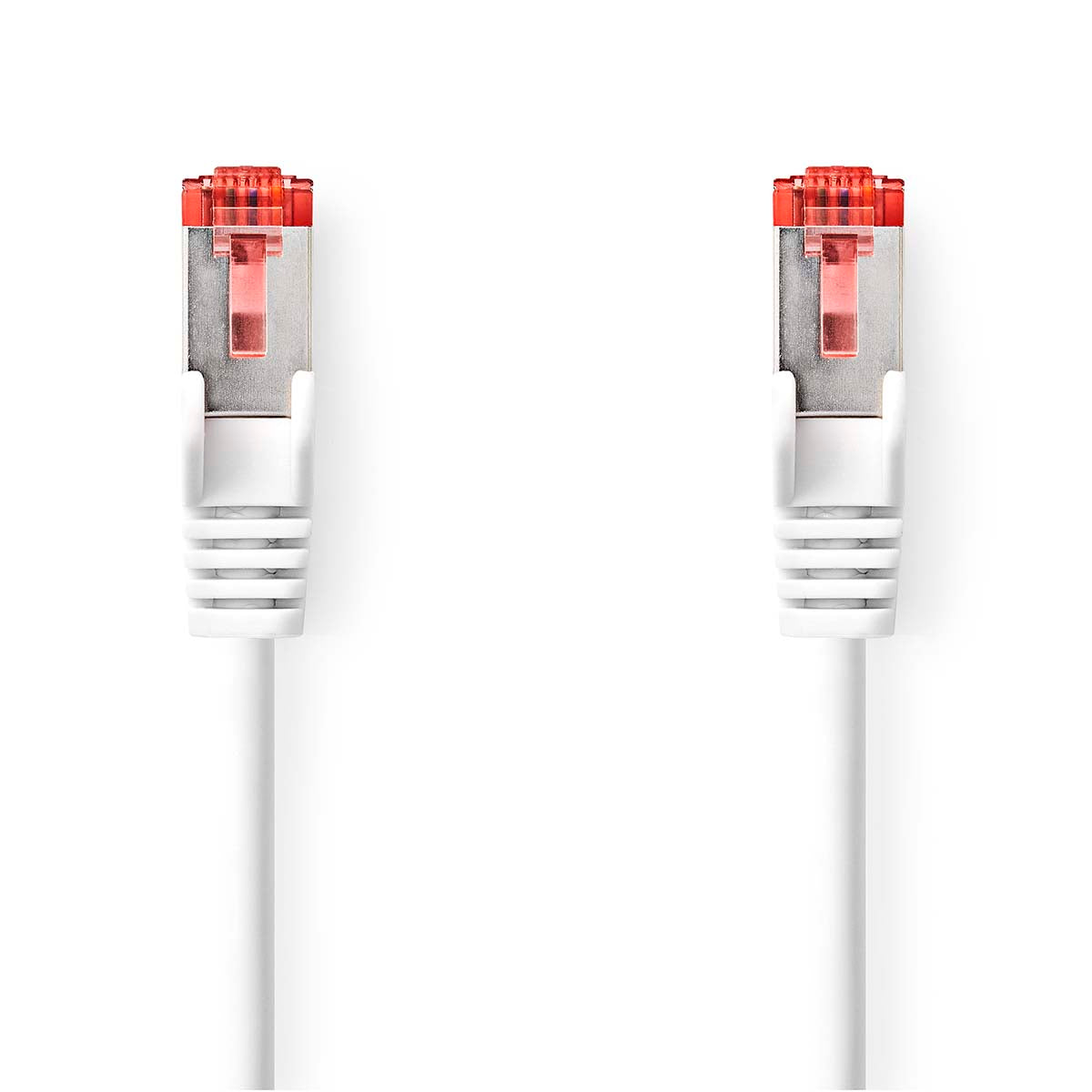 Nedis - Kat 6 kabel | RJ45 Han | RJ45 Han | S/FTP | 10.0 m | Runde | LSZH | Hvid | Label - CCGL85221WT100