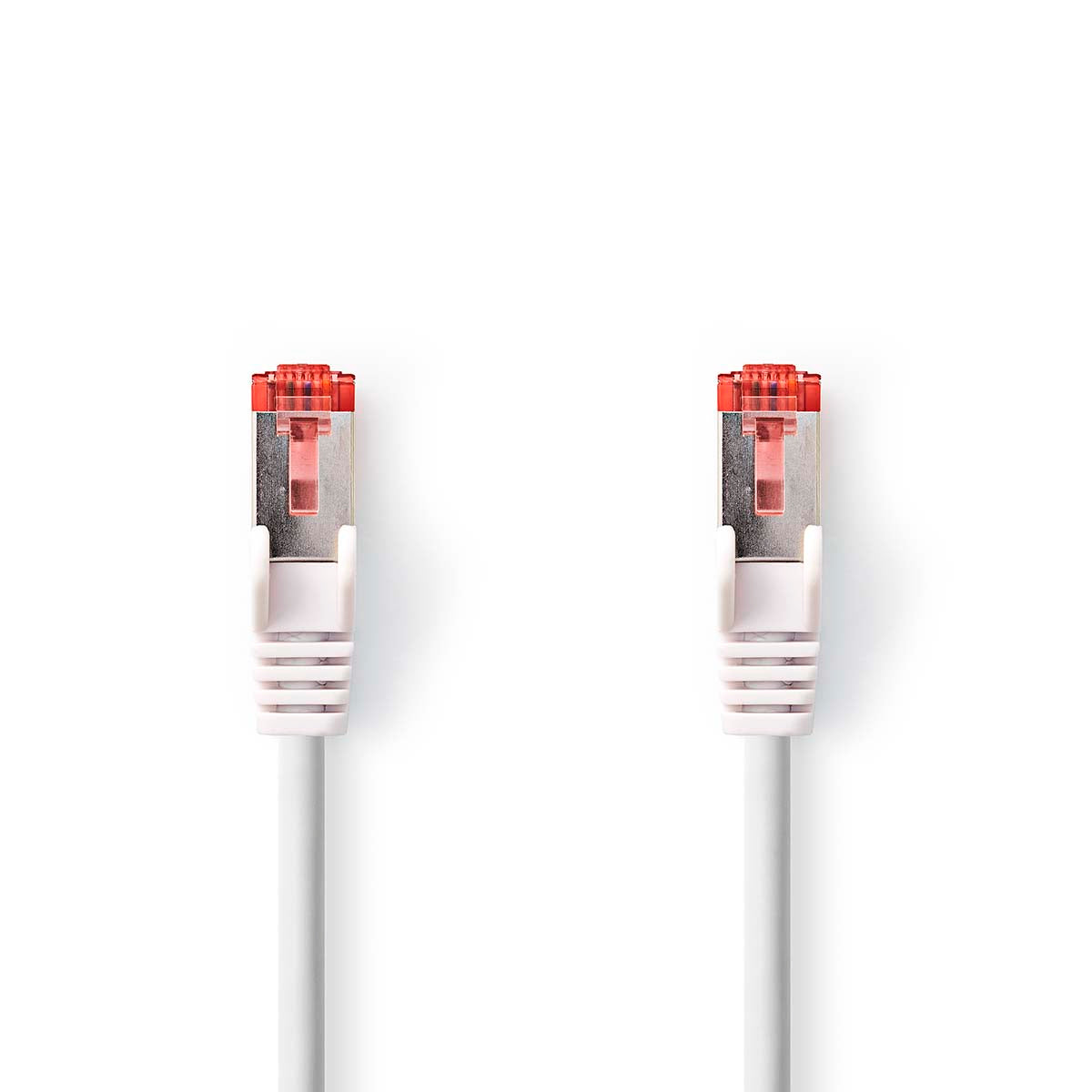 Nedis - Kat 6 kabel | RJ45 Han | RJ45 Han | S/FTP | 15.0 m | Runde | LSZH | Hvid | Label - CCGL85221WT150