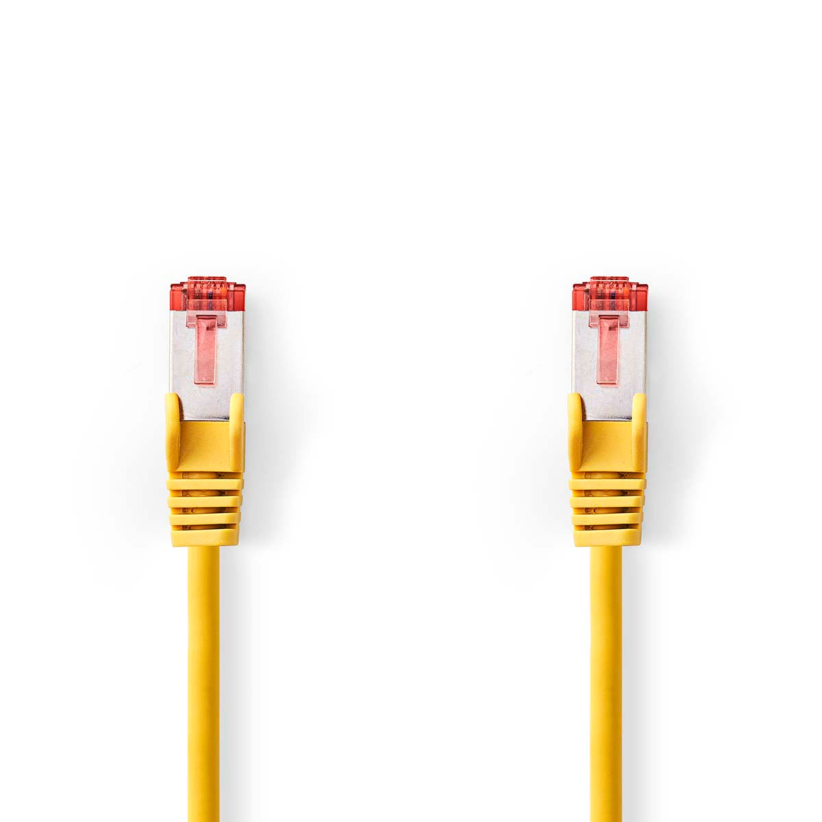 Nedis - Kat 6 kabel | RJ45 Han | RJ45 Han | S/FTP | 10.0 m | Runde | LSZH | Gul | Label - CCGL85221YE100