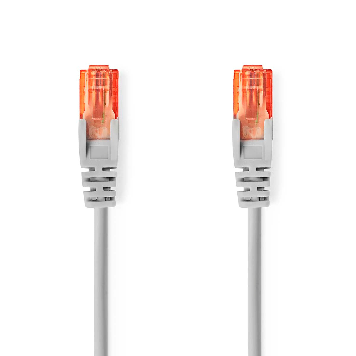 Nedis - Kat 6 kabel | RJ45 Han | RJ45 Han | U/UTP | 20.0 m | Runde | PVC | Grå | Label - CCGL85230GY200