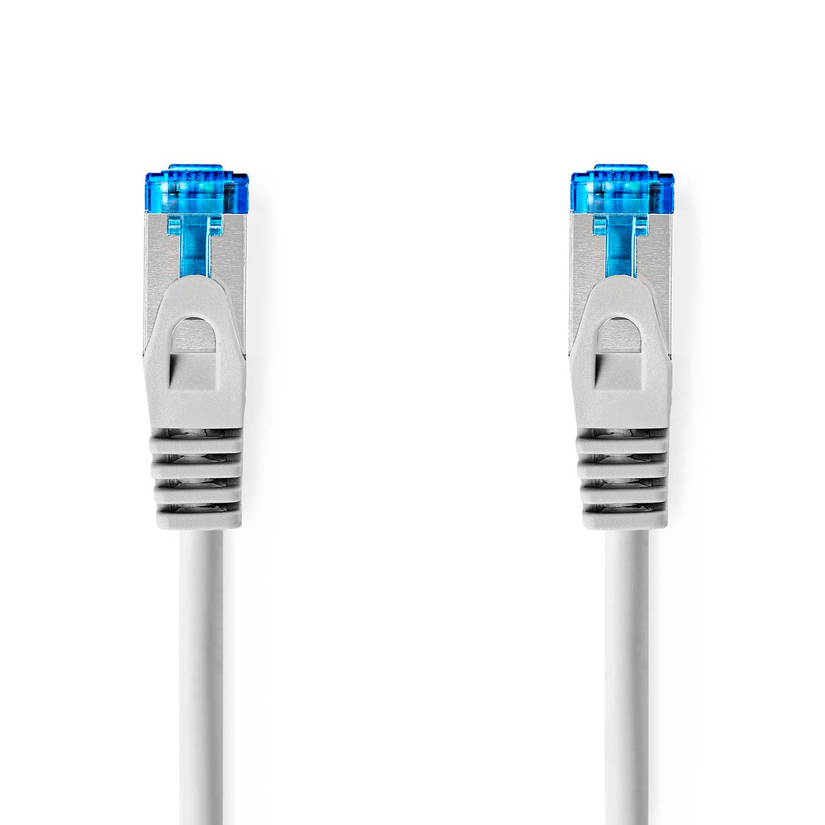 Nedis - CAT6a netværkskabel | S/FTP | RJ45 Han | RJ45 Han | 10.0 m | Snagless | Runde | LSZH | Grå | Label - CCGL85330GY100