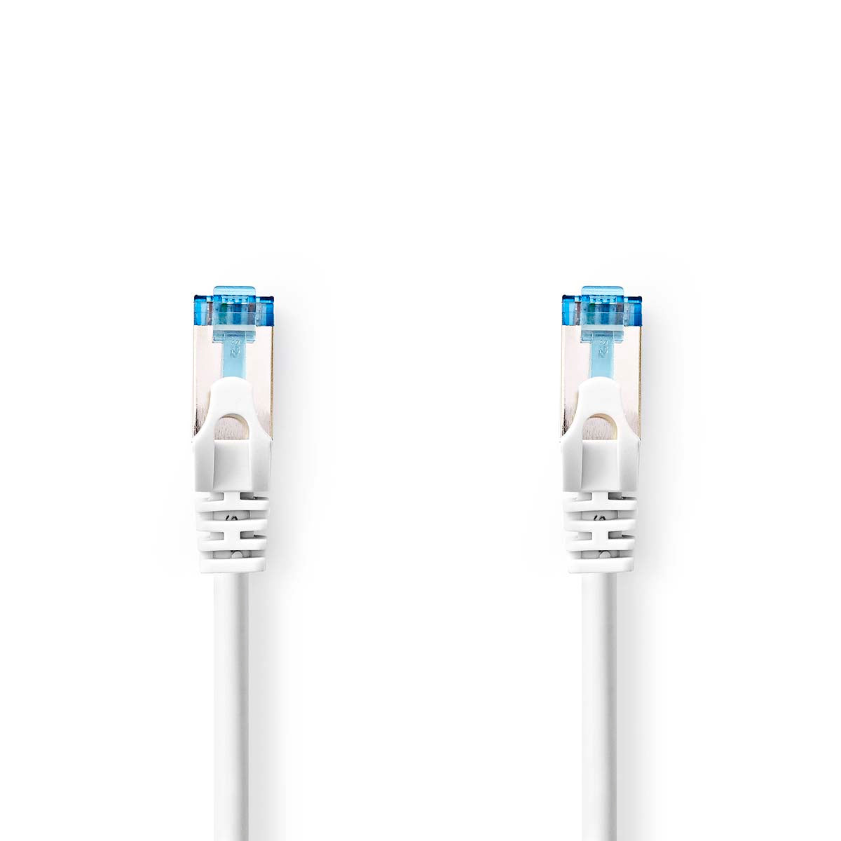 Nedis - CAT6a netværkskabel | S/FTP | RJ45 Han | RJ45 Han | 15.0 m | Snagless | Runde | LSZH | Hvid | Label - CCGL85330WT150