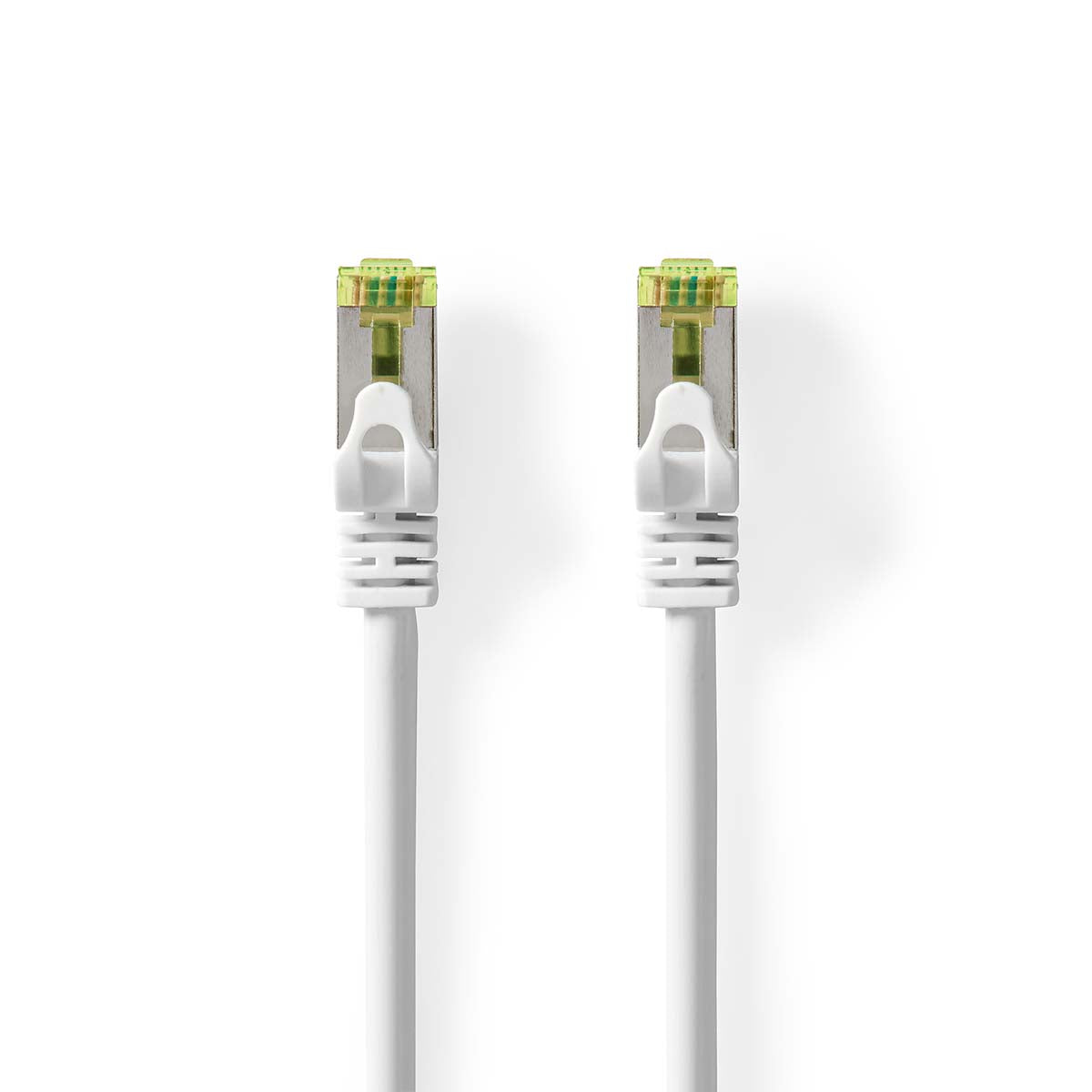 Nedis - CAT7 netværkskabel | S/FTP | RJ45 Han | RJ45 Han | 10.0 m | Snagless | Runde | LSZH | Hvid | Label - CCGL85420WT100