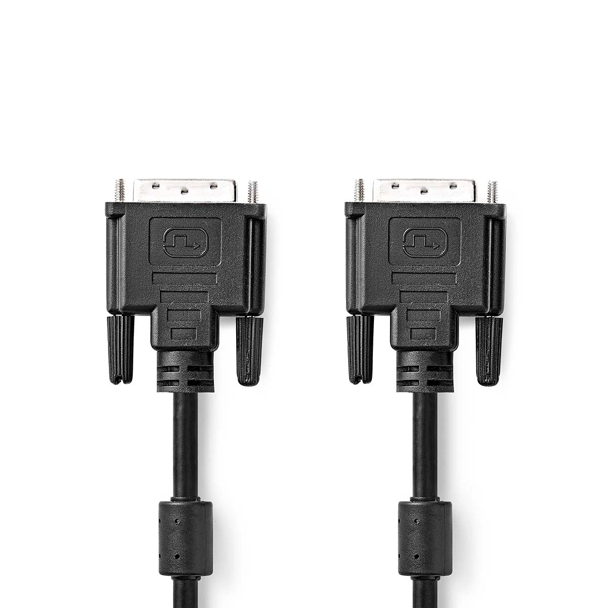 Nedis - DVI-kabel | DVI-D 24 + 1-pin han | DVI-D 24 + 1-pin han | 2560x1600 | Nikkelplateret | 3.00 m | Lige | PVC | Sort | Konvolut - CCGP32001BK30