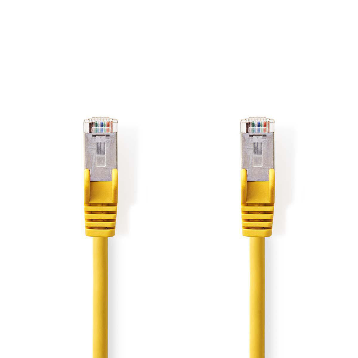 Nedis - CAT5e netværkskabel | SF/UTP | RJ45 Han | RJ45 Han | 20.0 m | Runde | PVC | Gul | Plastikpose - CCGP85121YE200