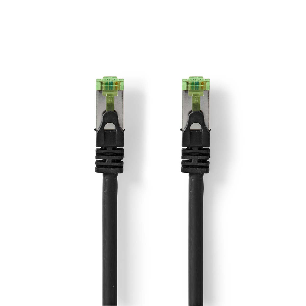 Nedis - CAT7 netværkskabel | S/FTP | RJ45 Han | RJ45 Han | 10.0 m | Snagless | Runde | LSZH | Sort | Konvolut - CCGP85420BK100