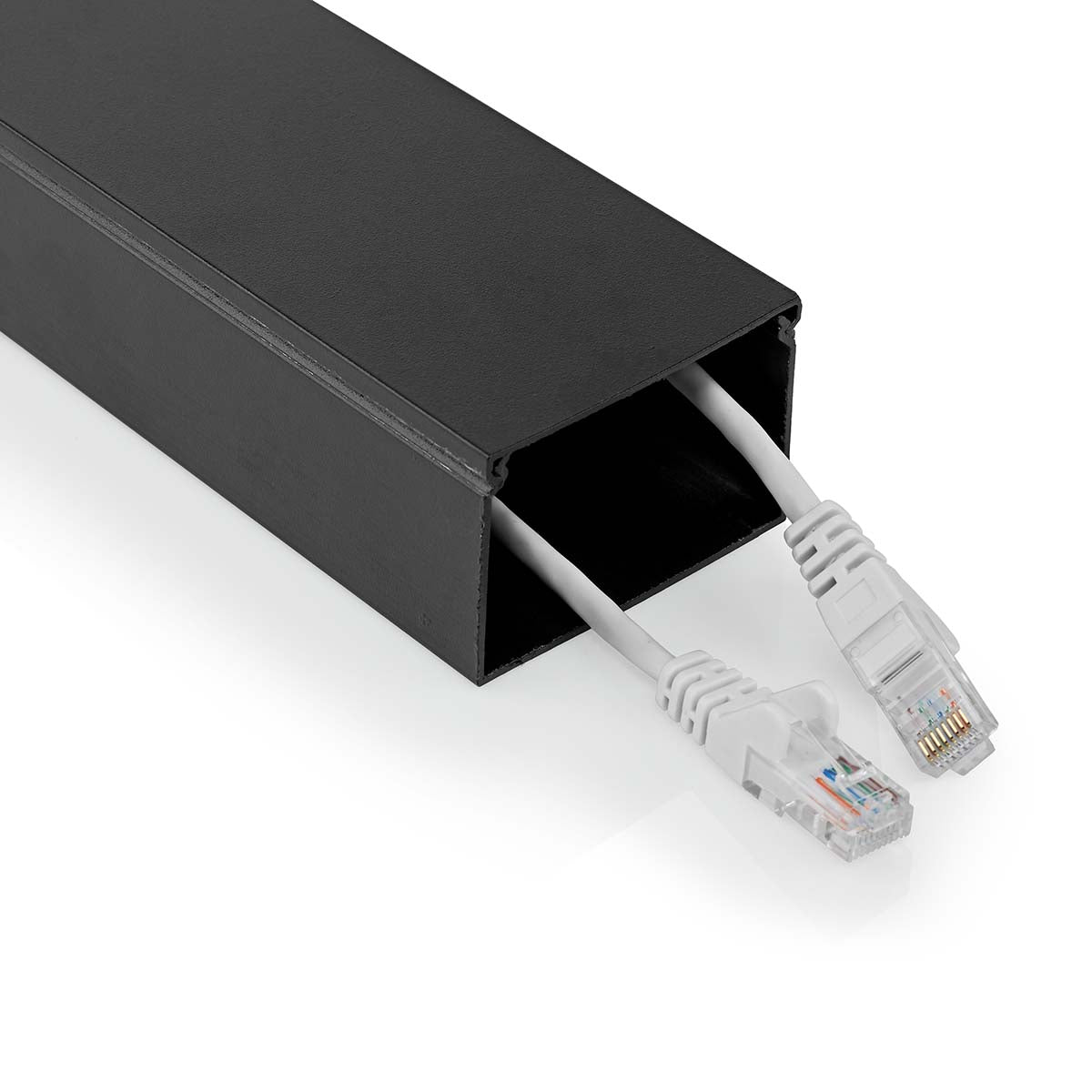 Nedis - Kabel Management | Kanal | 1 stk. | Maksimal tykkelse på kabel: 40 mm | Aluminium | Sort - CMDT6040BK110