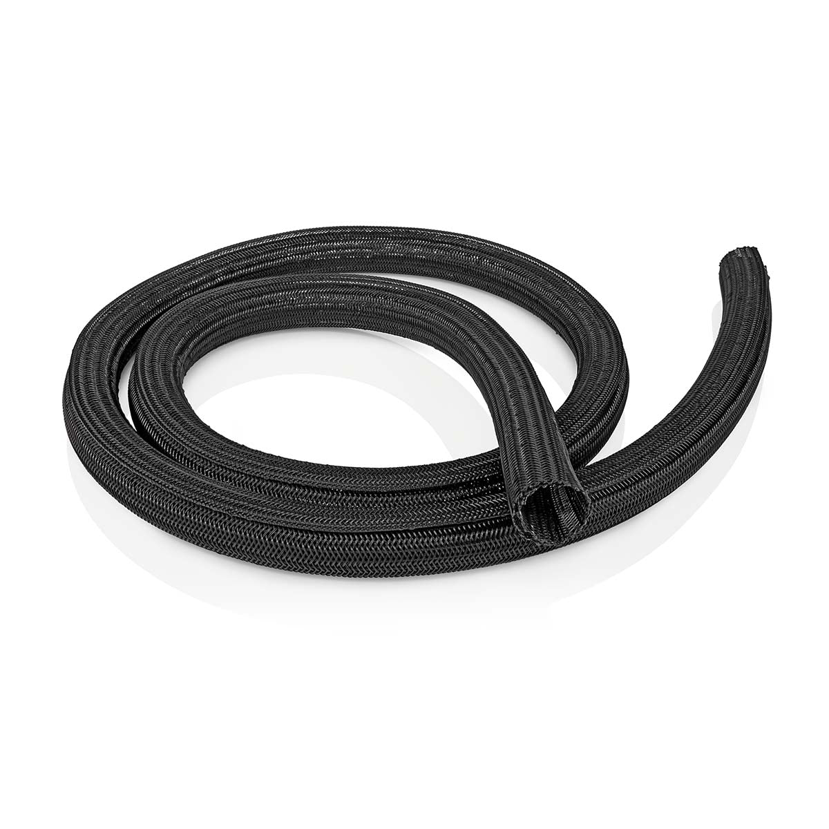 Nedis - Kabel Management | Ærme | 1 stk. | Maksimal tykkelse på kabel: 30 mm | Nylon | Sort - CMSL0030BK200