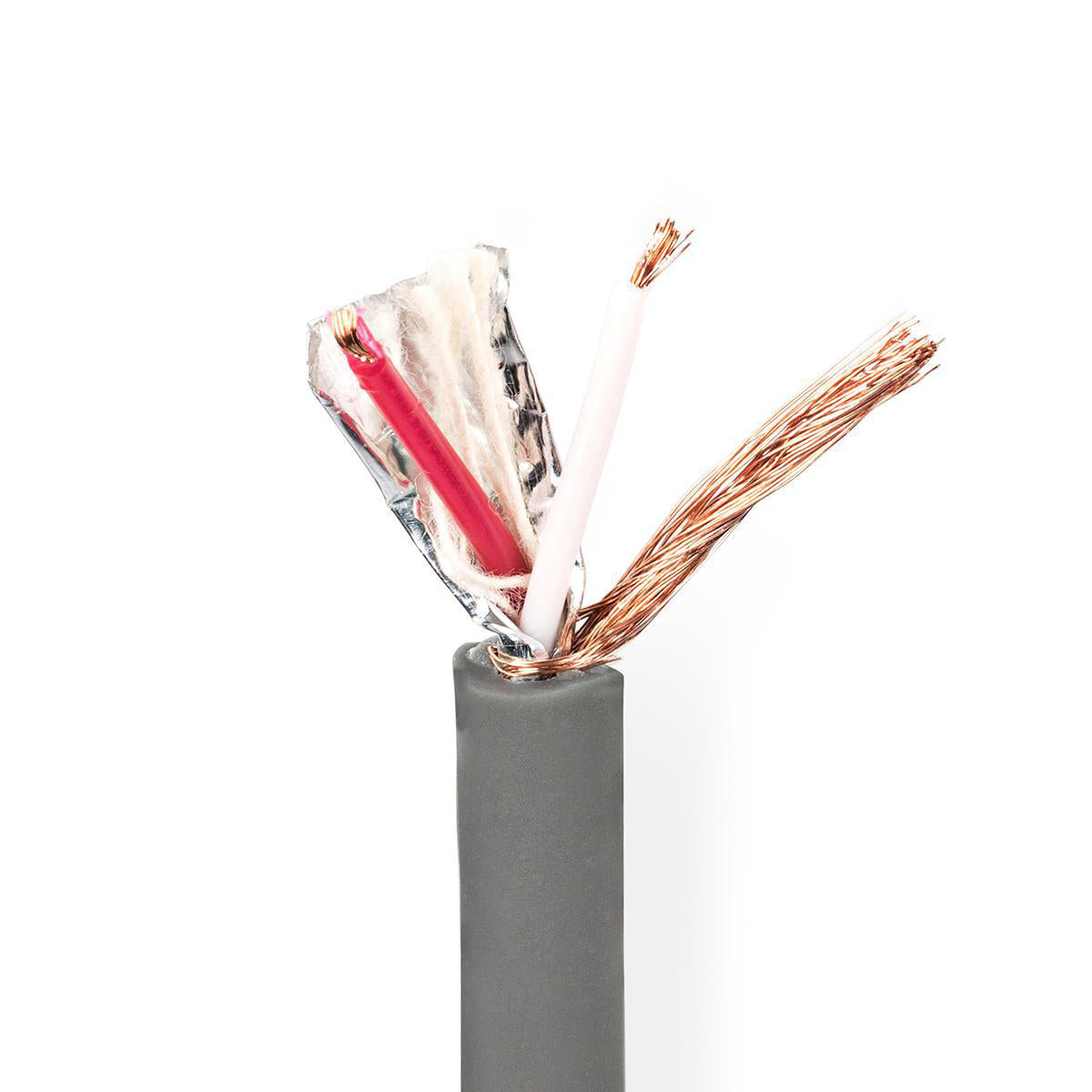 Nedis - DMX Kabel | 110 Ohm | 20 x 0.12 mm | 100 m | Runde | PVC | Mørkegrå | Rulle - COTR15021GY100