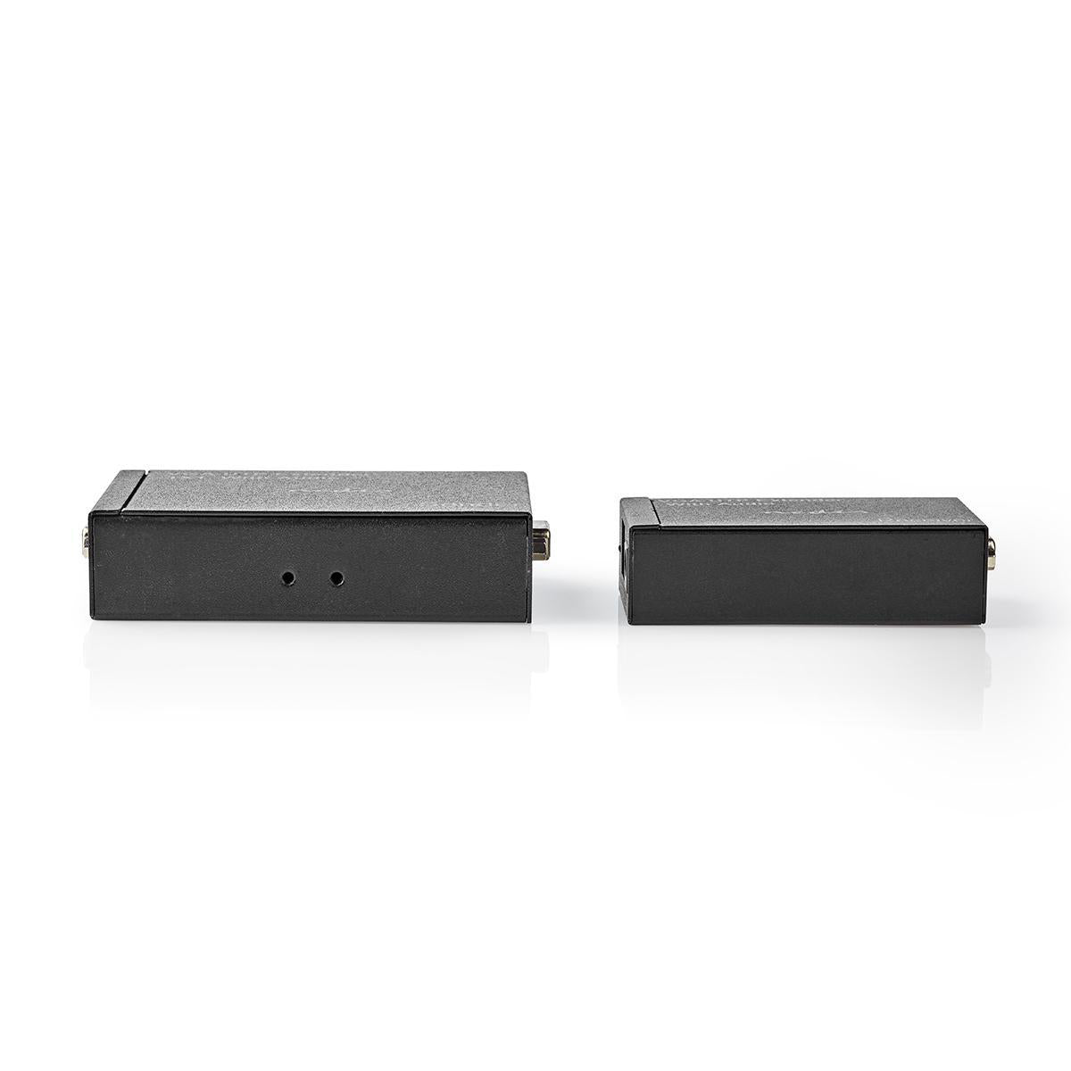 Nedis - VGA extender | VGA / Audio | Afstand op til: 300 m | Cat5e / Cat6 | 1920x1200 | Euro / Type-C (CEE 7/16) - CREP5930BK