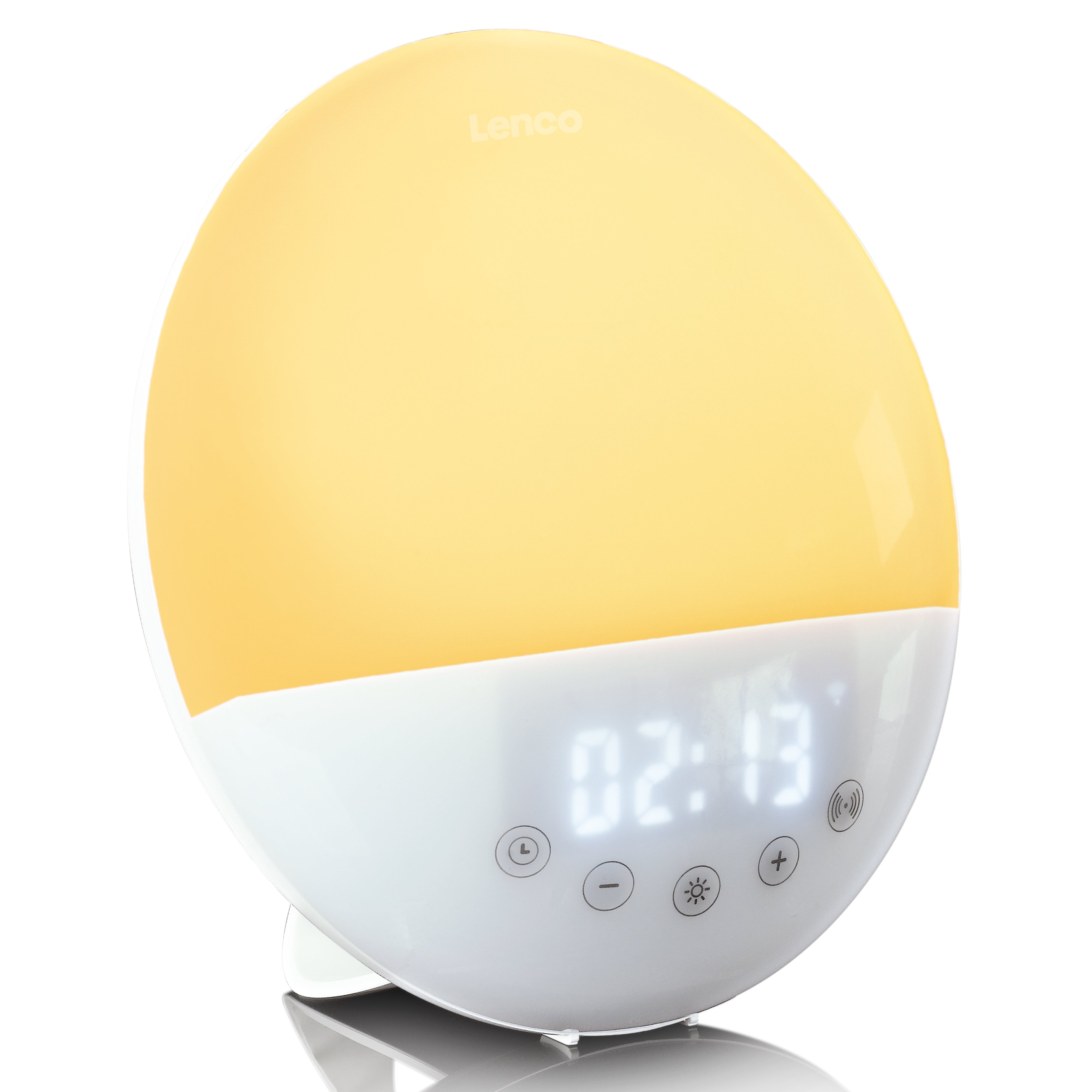 Lenco - Smart clockradio med wake up light Multi colour - CRW-110WH