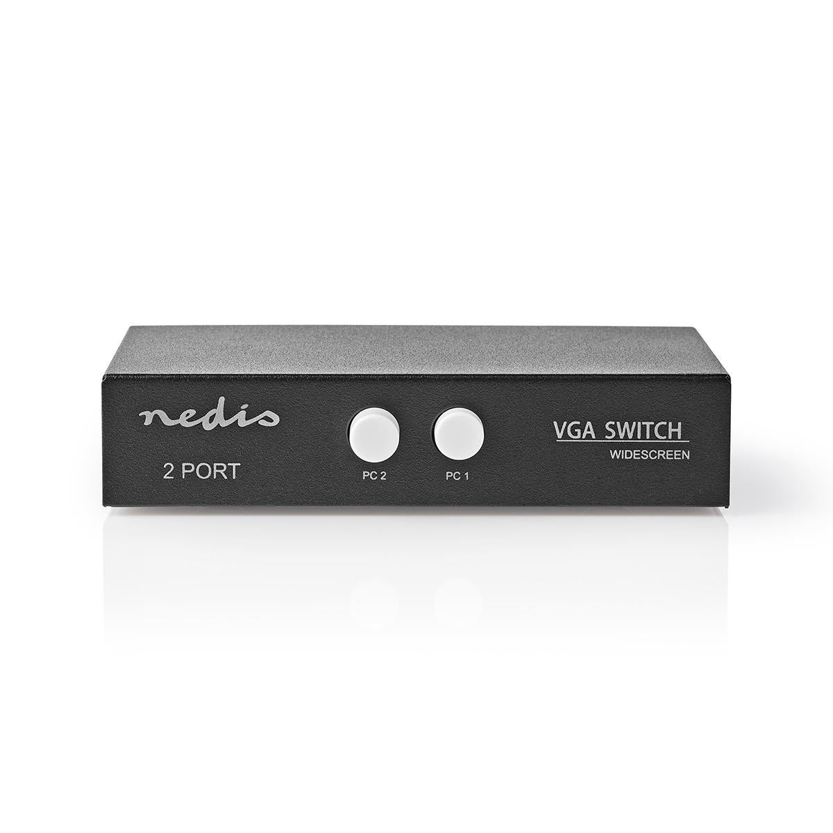 Nedis - VGA switch | 2-Port port(s) | Maksimal opløsning: 2560x1600 | 500 mHz - CSWI5902BK