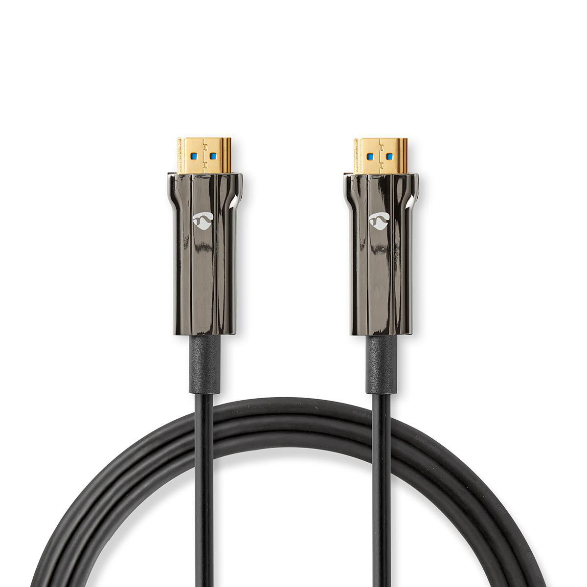 Nedis - Aktiv Optisk Ultra High Speed HDMI-Kabel med Ethernet | HDMI™ Stik | HDMI™ Stik | 8K@60Hz | 48 Gbps | 50.0 m | Runde | PVC | Sort | Gaveæske - CVBG3500BK500