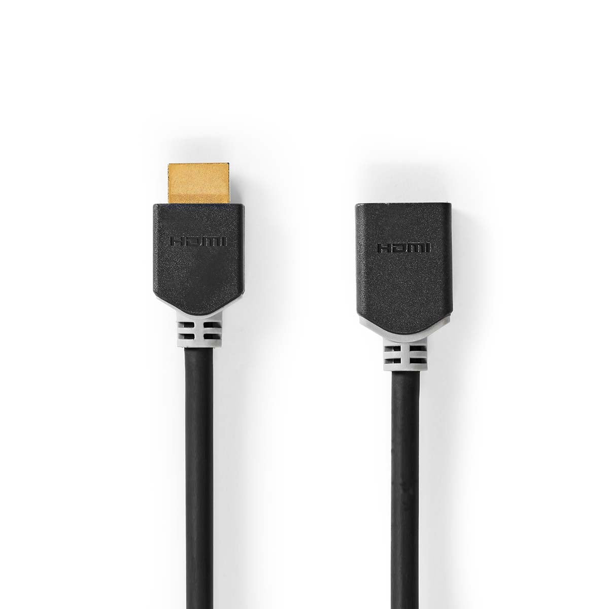 Nedis - High Speed HDMI ™ kabel med Ethernet | HDMI™ Stik | HDMI ™ -udgang | 4K@60Hz | ARC | 18 Gbps | 3.00 m | Runde | PVC | Antracit | Box - CVBW34090AT30