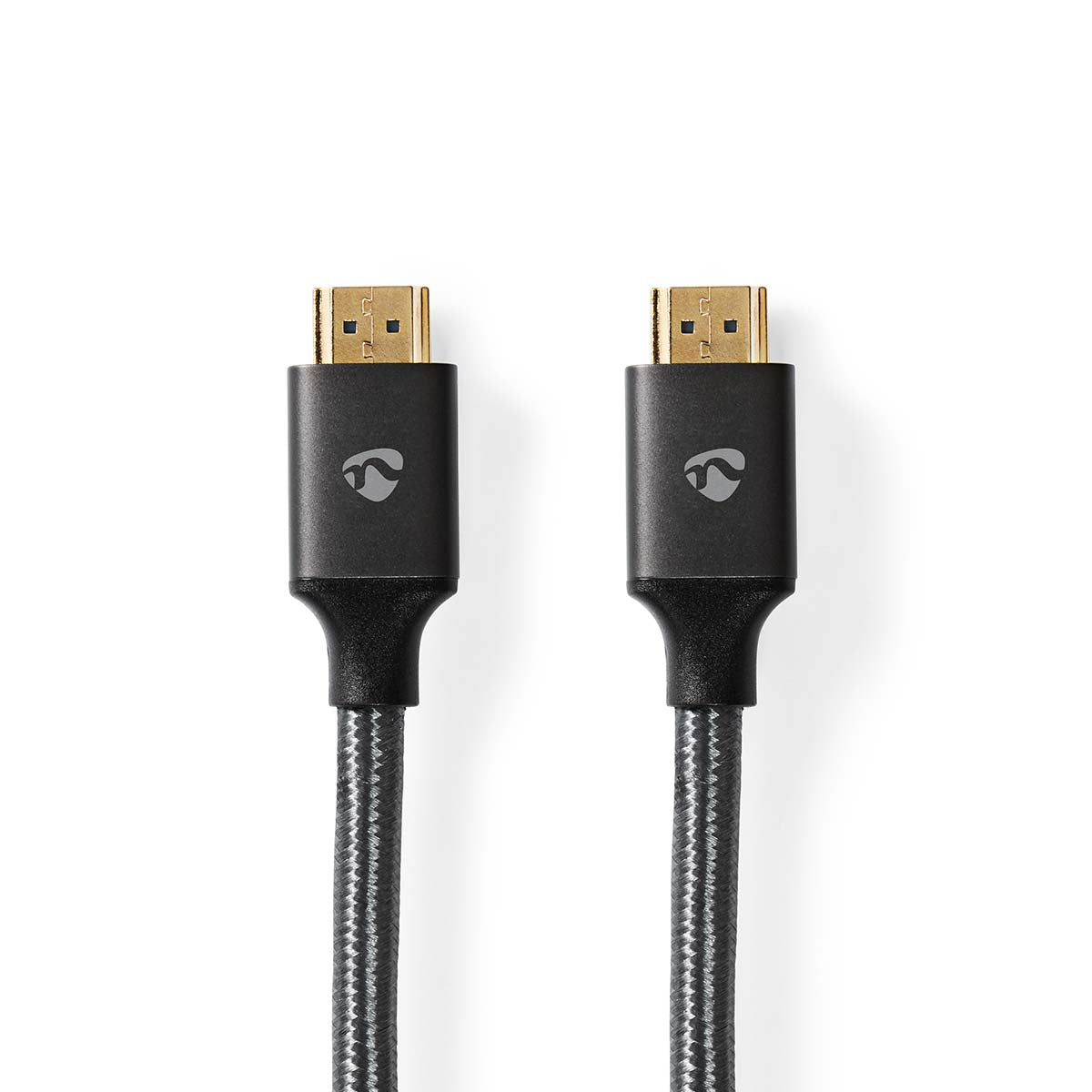 Nedis - High Speed HDMI ™ kabel med Ethernet | HDMI™ Stik | HDMI™ Stik | 4K@60Hz | ARC | 18 Gbps | 3.00 m | Runde | Bomuld | Gun Metal Grå | Cover Window Box - CVTB34000GY30