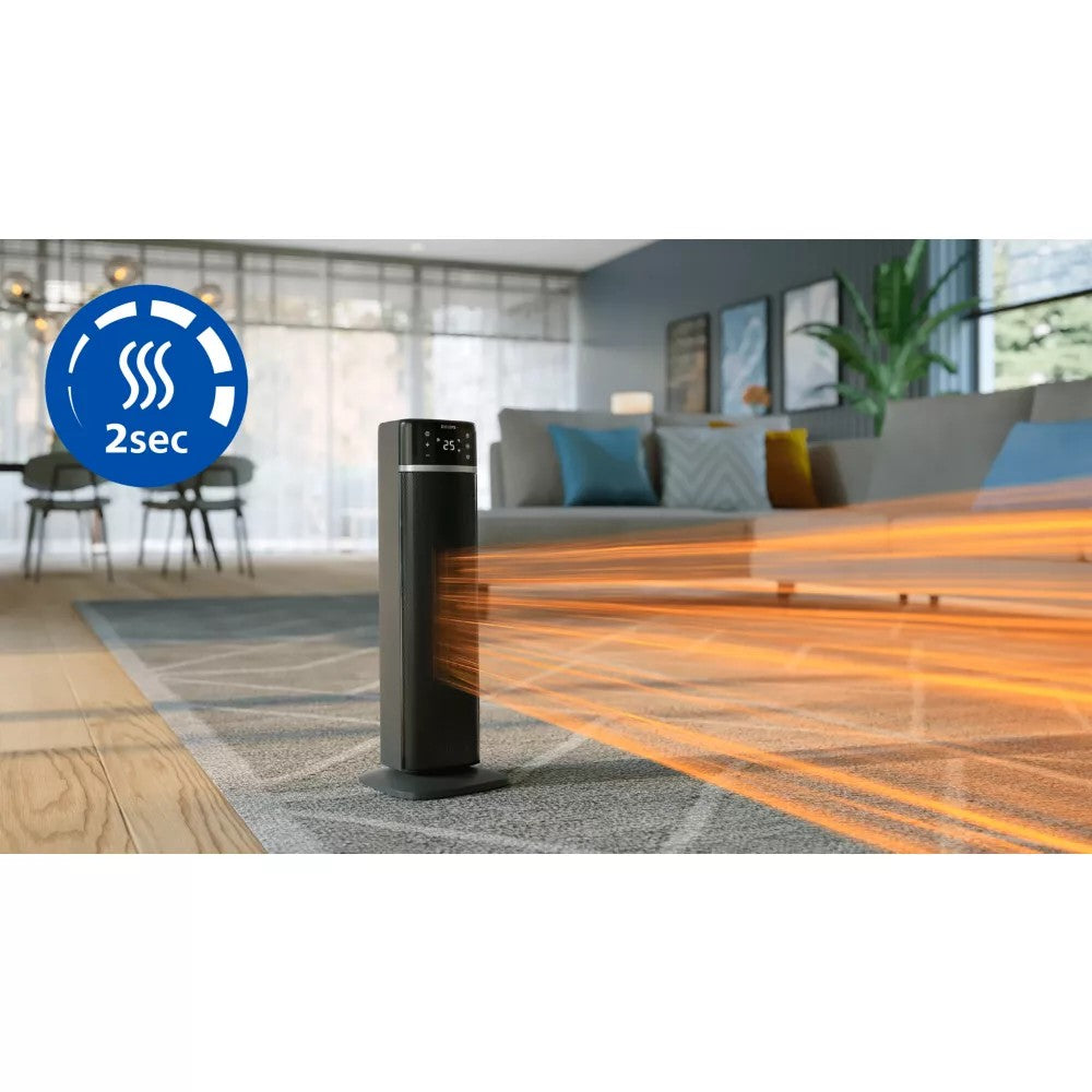 Philips CX5120/11 5000 Series Smart Tower Keramisk Varmeblæser - Mørkegrå