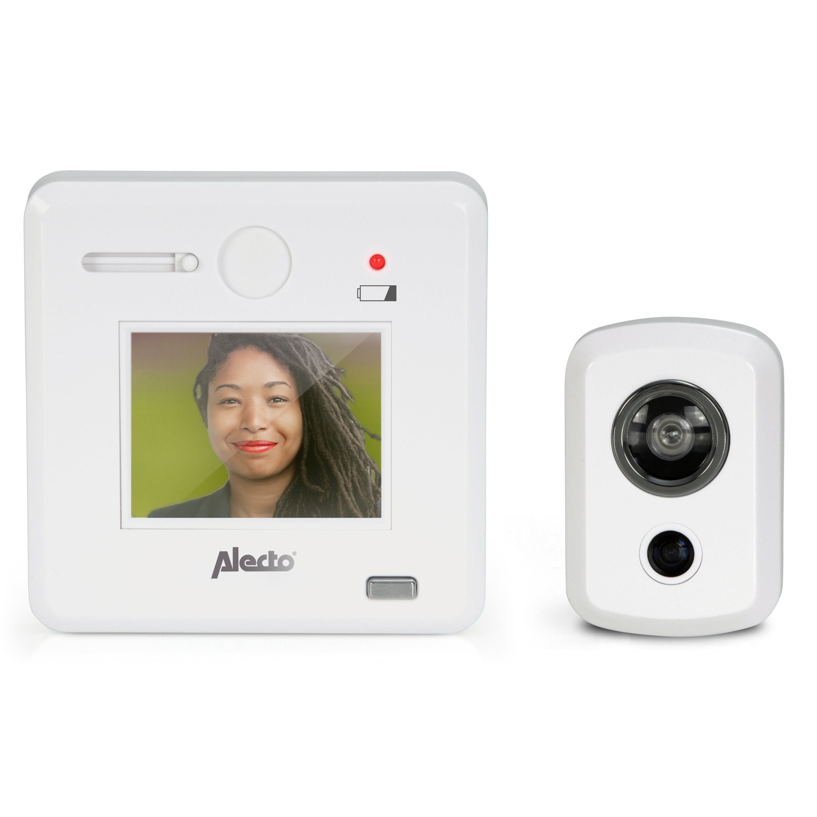 Alecto - Digital dørspion med 2,4" display Hvid - DC-700