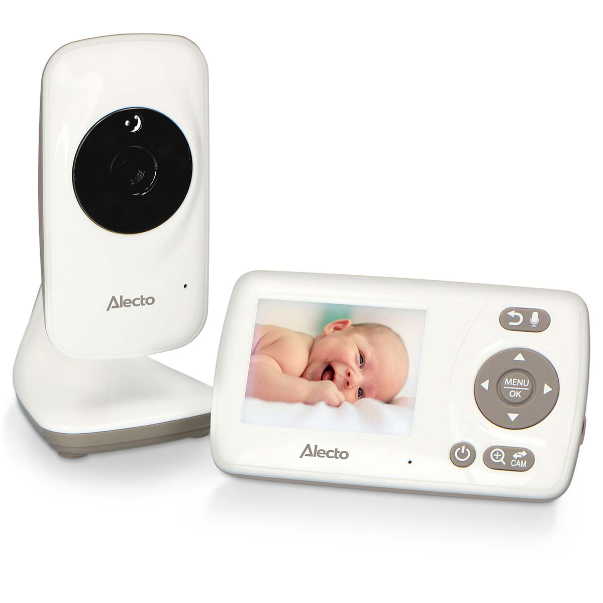Alecto - Video-babyalarm med 2,4 tommer farvedisplay - DVM71