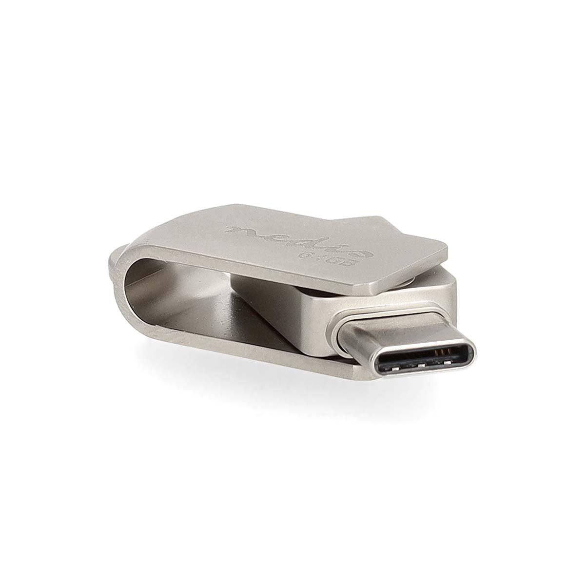 Nedis - Flash Drev | 64 GB | USB-A / USB-C™ | Læs hastighed: 90 MB/s | Skrivehastighed: 20 MB/s - FDRIUC364SI